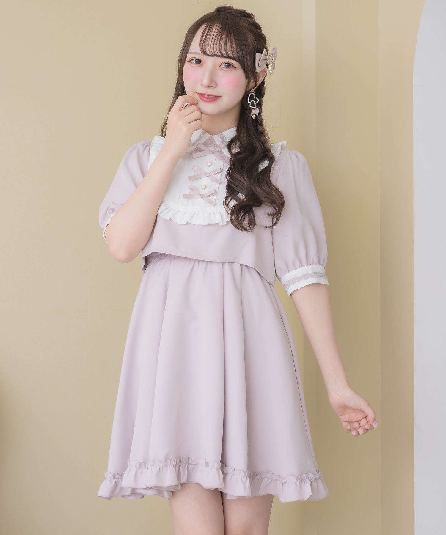 トリプルリボンデザインワンピース | Rlab store