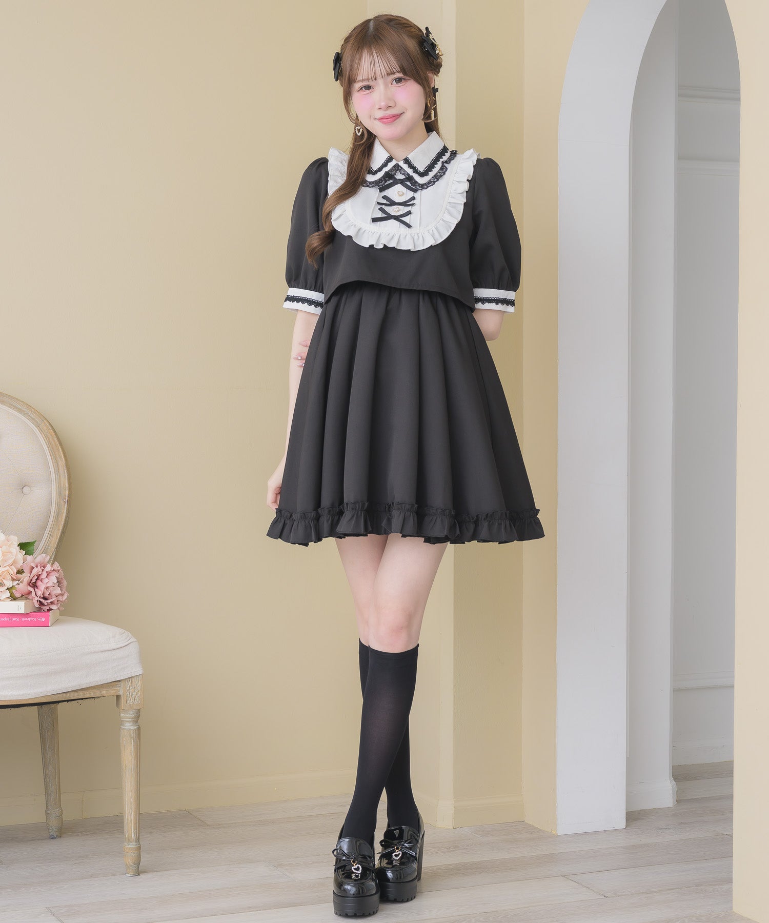 トリプルリボンデザインワンピース | Rlab store