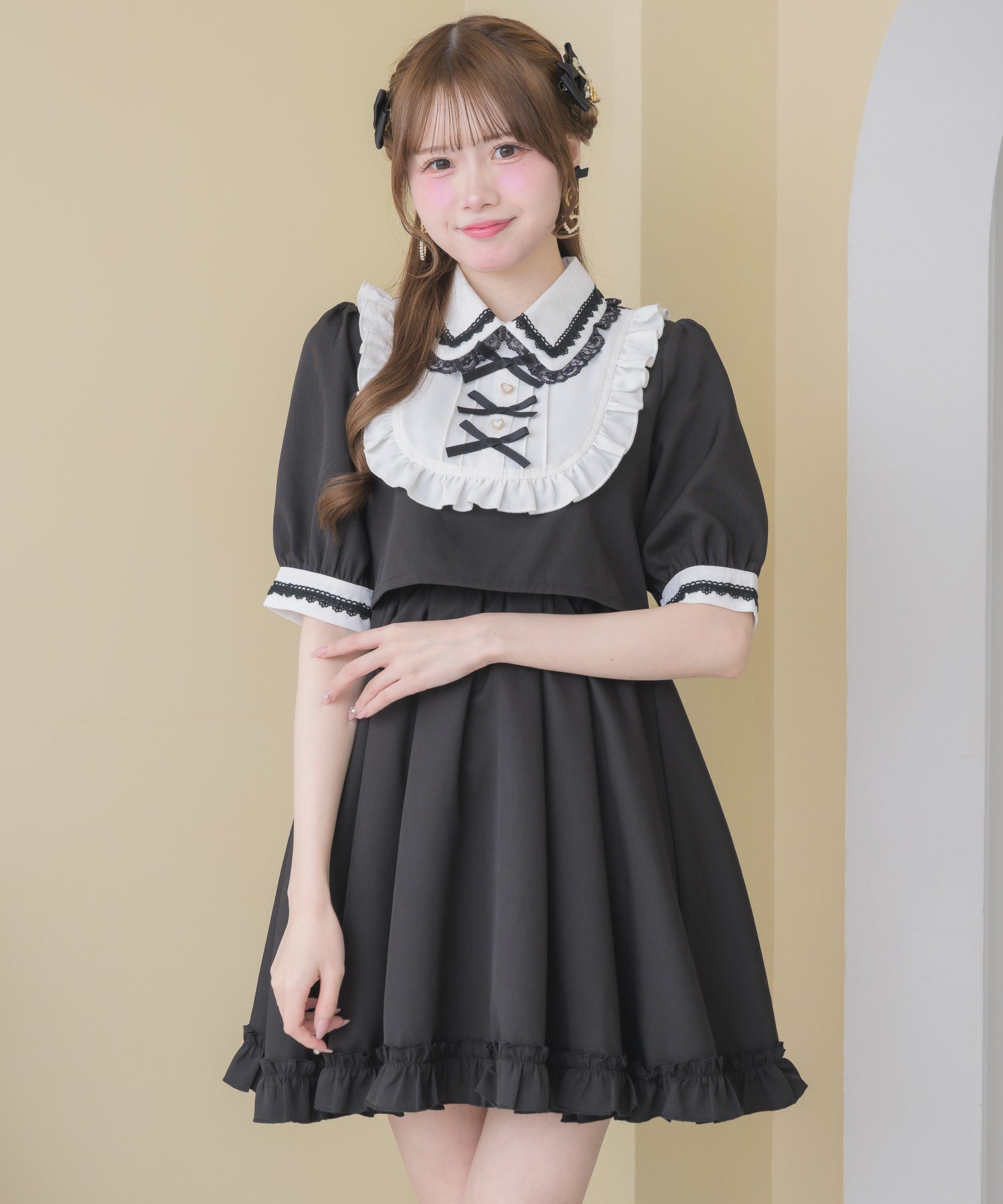 トリプルリボンデザインワンピース | Rlab store