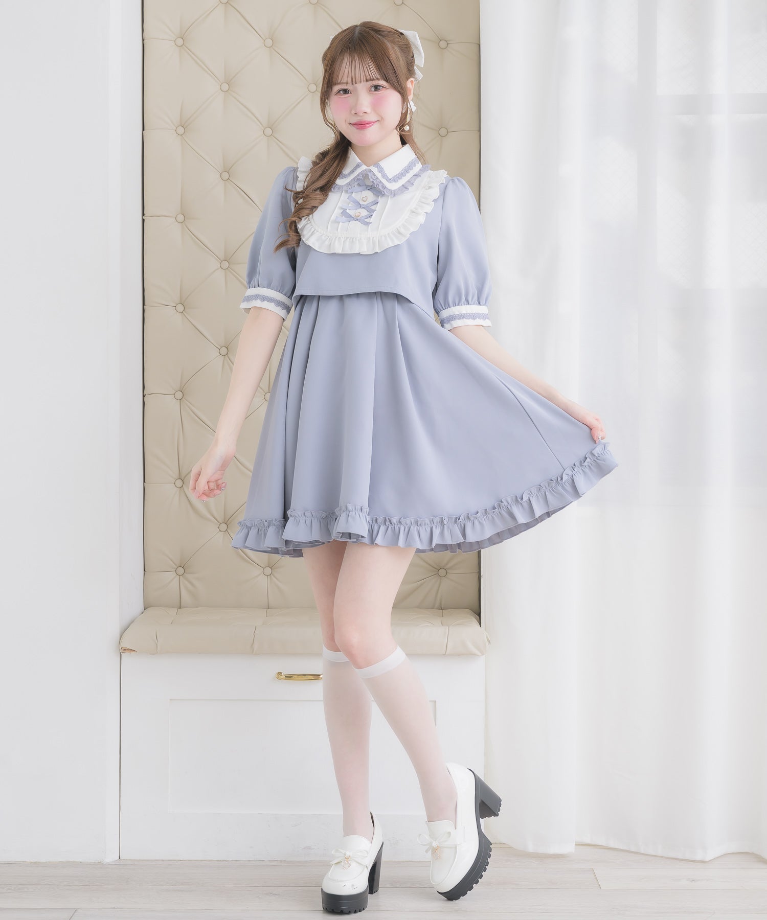 トリプルリボンデザインワンピース | Rlab store