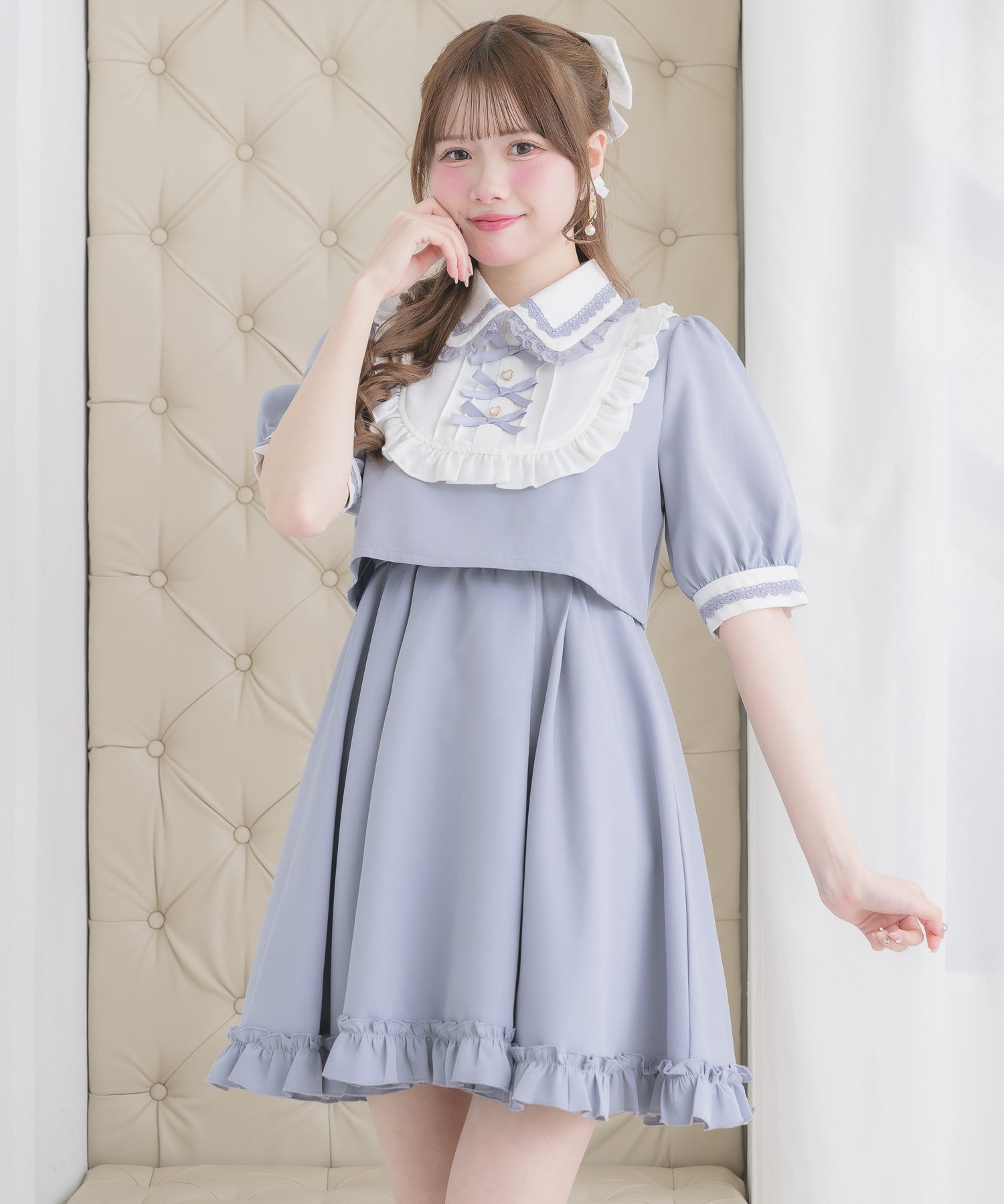 トリプルリボンデザインワンピース | Rlab store