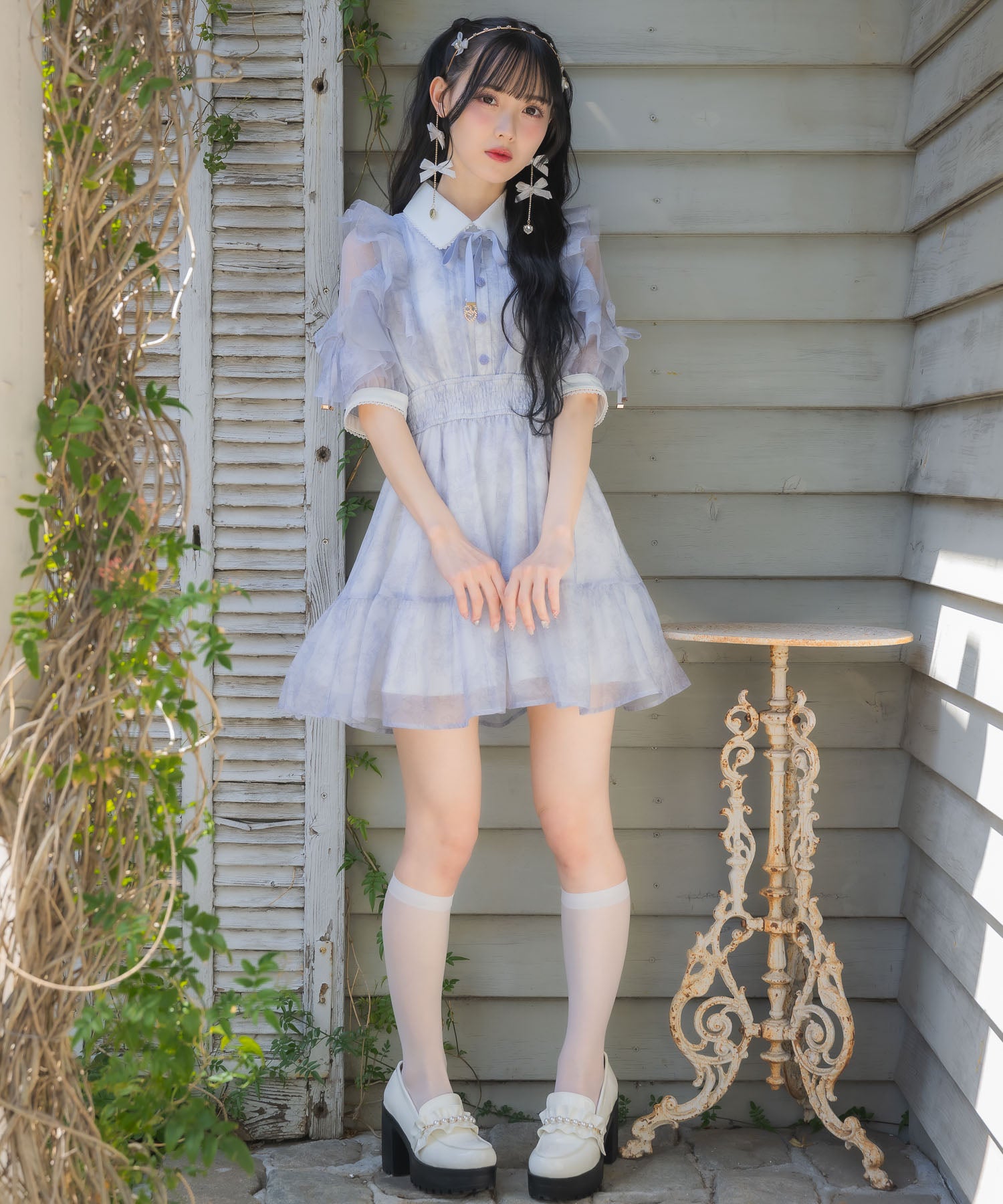 花柄半袖ミニワンピース | Rlab store