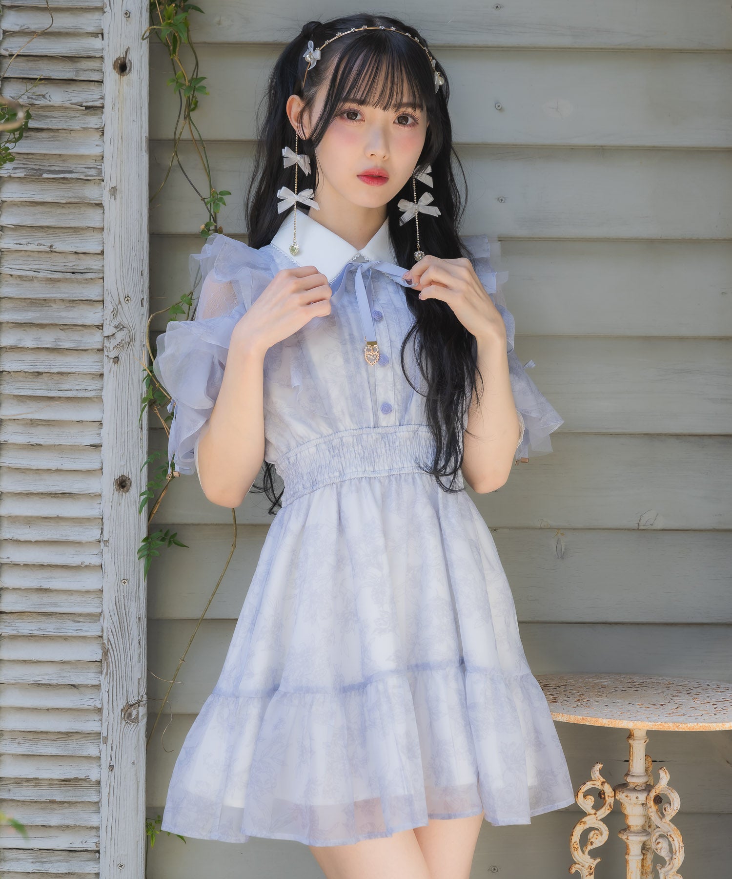 花柄半袖ミニワンピース | Rlab store