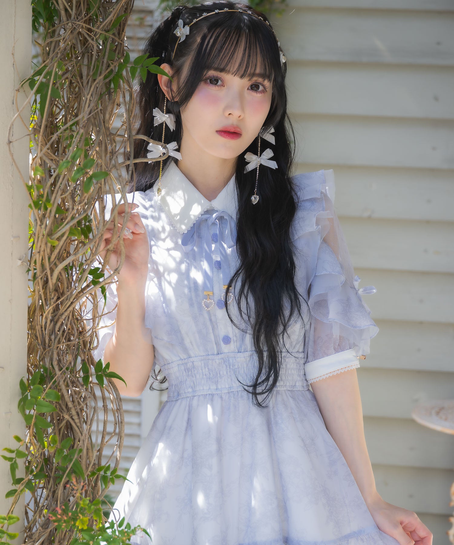 一部カラーのみ通常発送》花柄半袖ミニワンピース | Rlab store