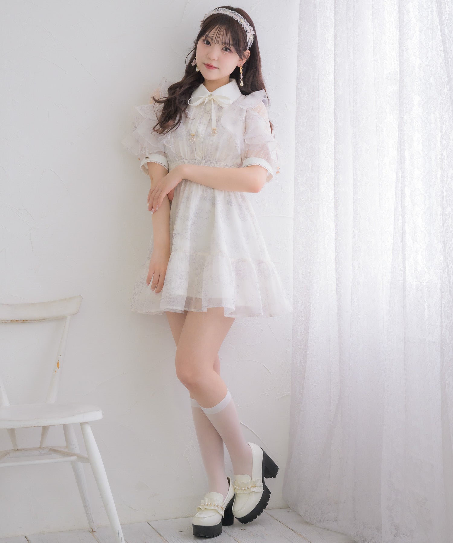 花柄ミニワンピース ピンク ROJITA 花柄半袖ミニワンピース | Rlab store