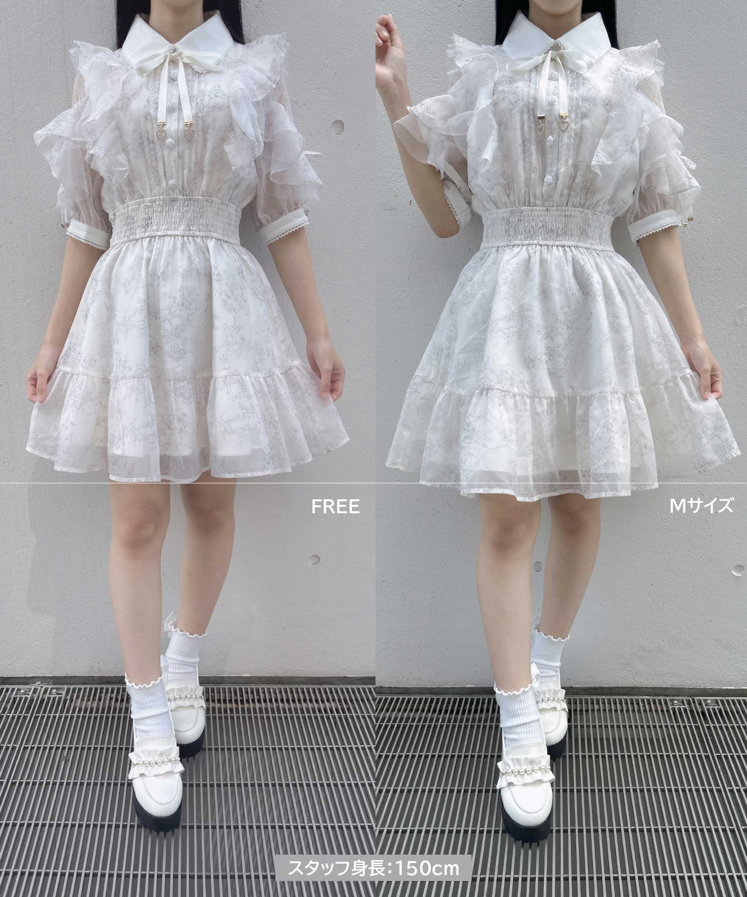 花柄半袖ミニワンピース | Rlab store