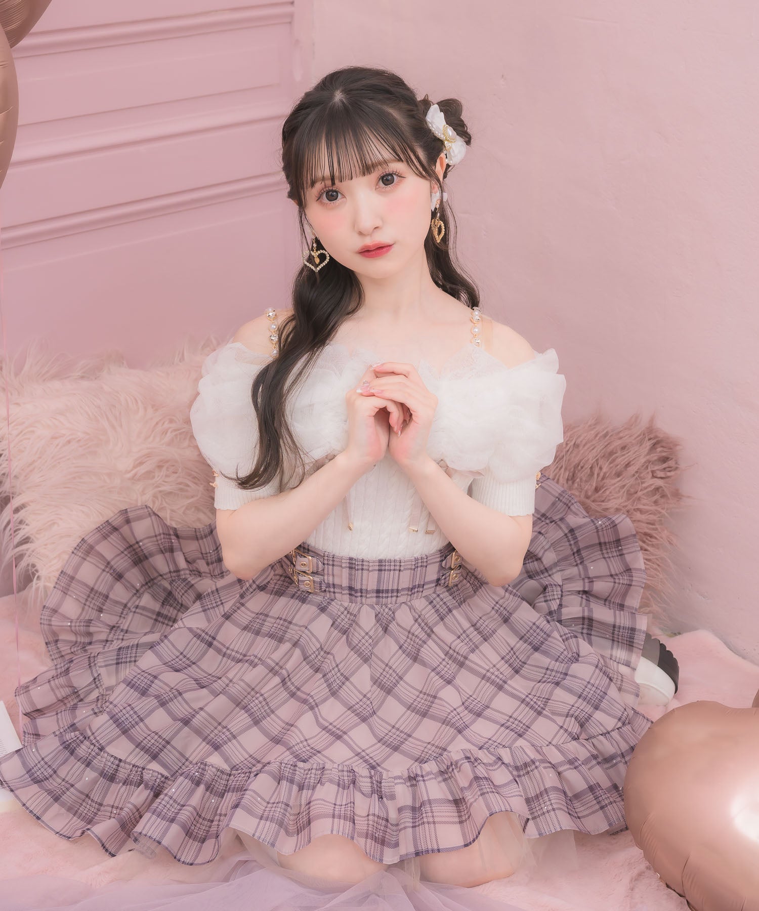 ROJIT ストーン付きフィッシュテールスカート アイボリー ストーン付きフィッシュテールスカート | Rlab store