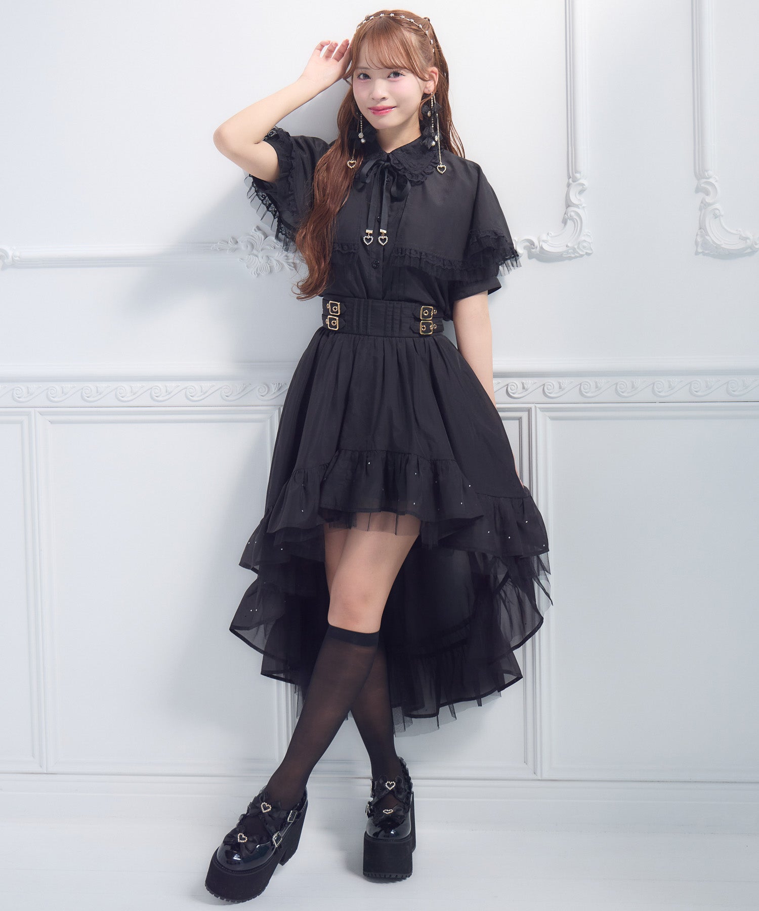 ROJIT ストーン付きフィッシュテールスカート アイボリー ストーン付きフィッシュテールスカート | Rlab store