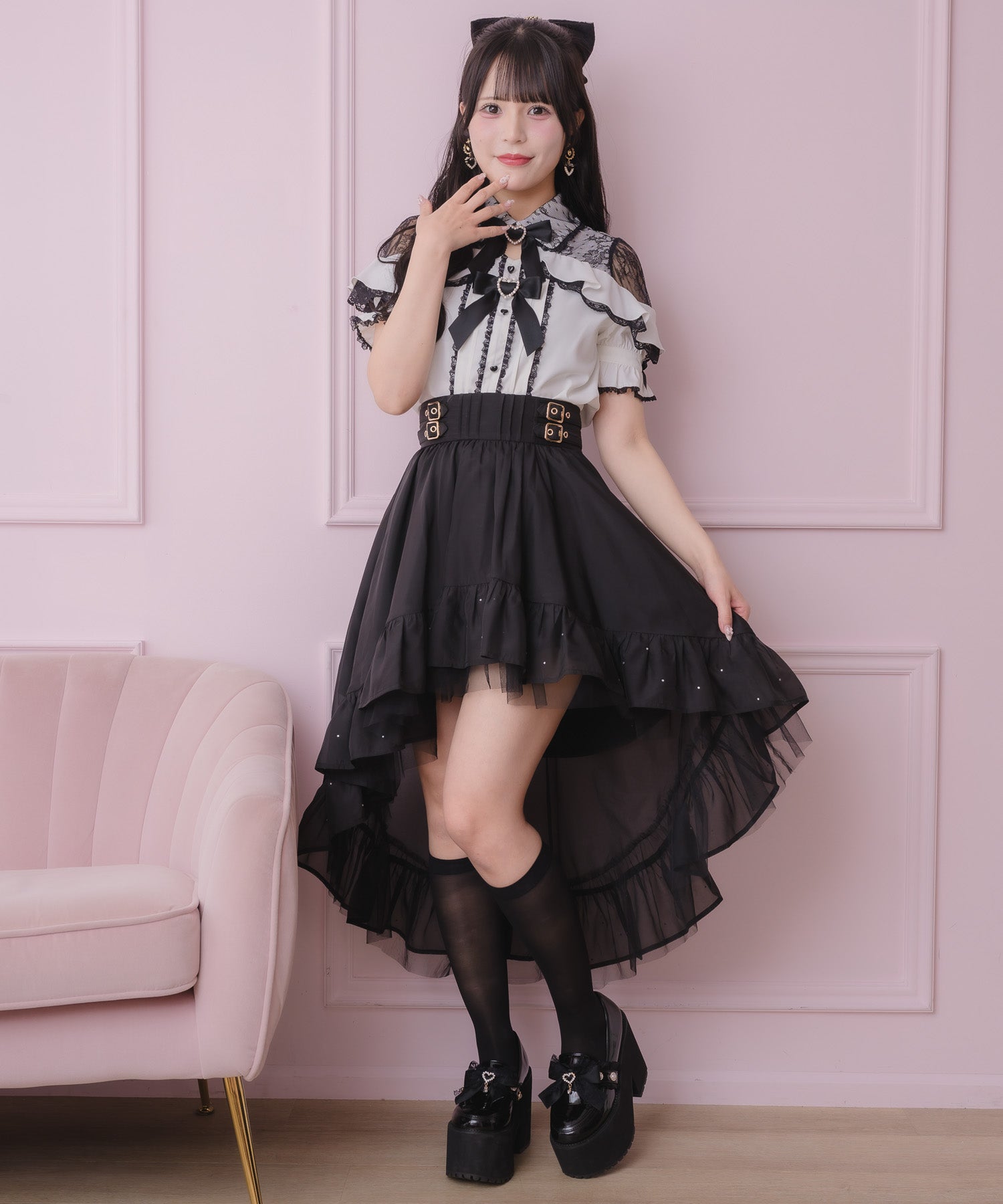 ストーン付きフィッシュテールスカート | Rlab store