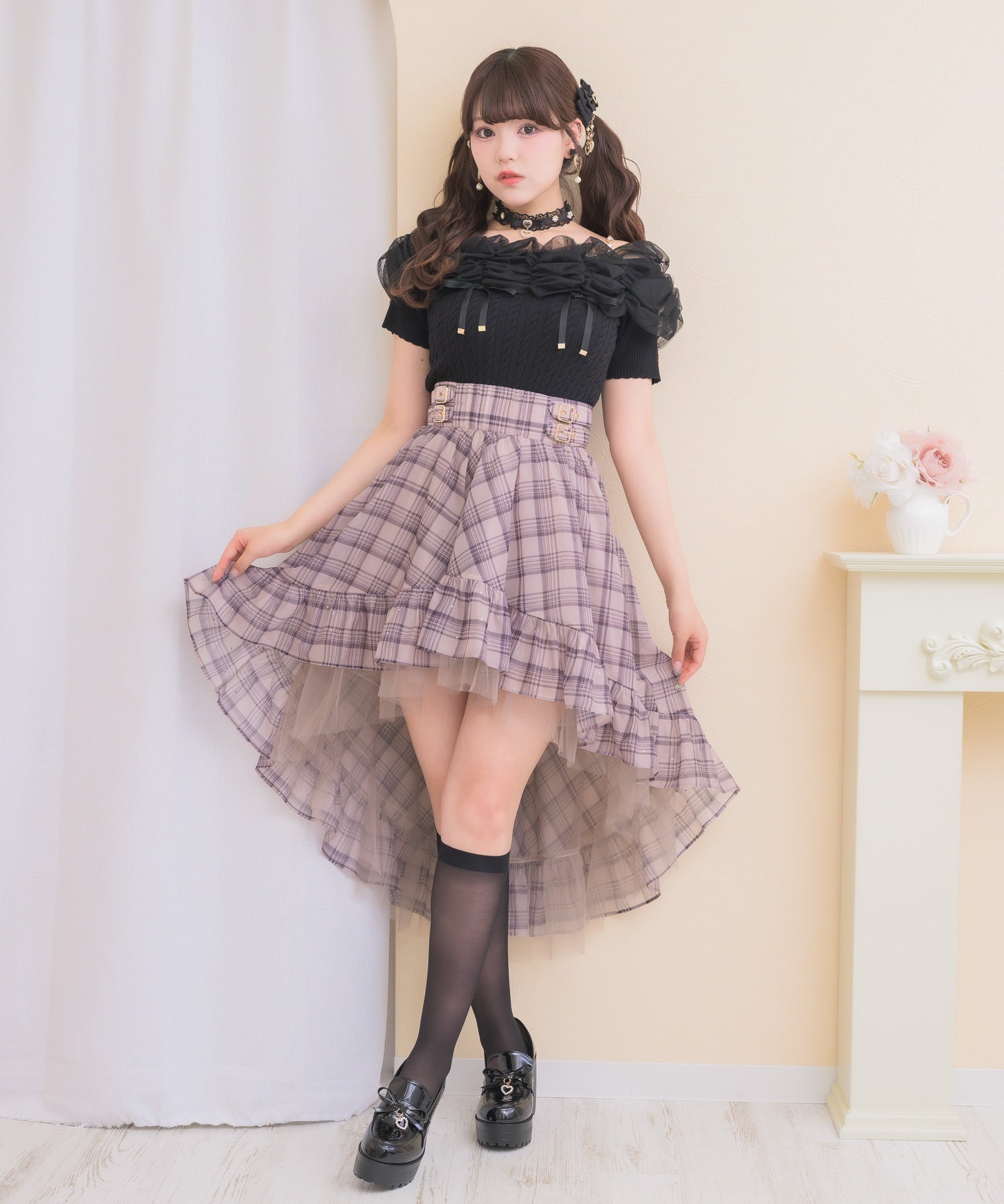 ストーン付きフィッシュテールスカート | Rlab store