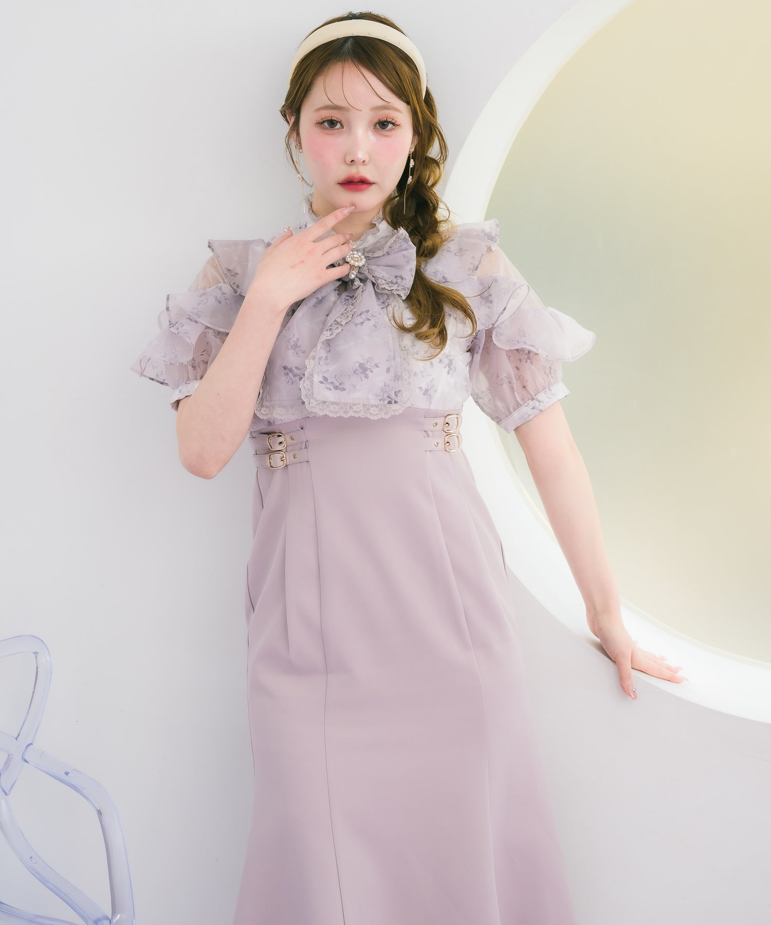 花柄ドッキングワンピース | Rlab store
