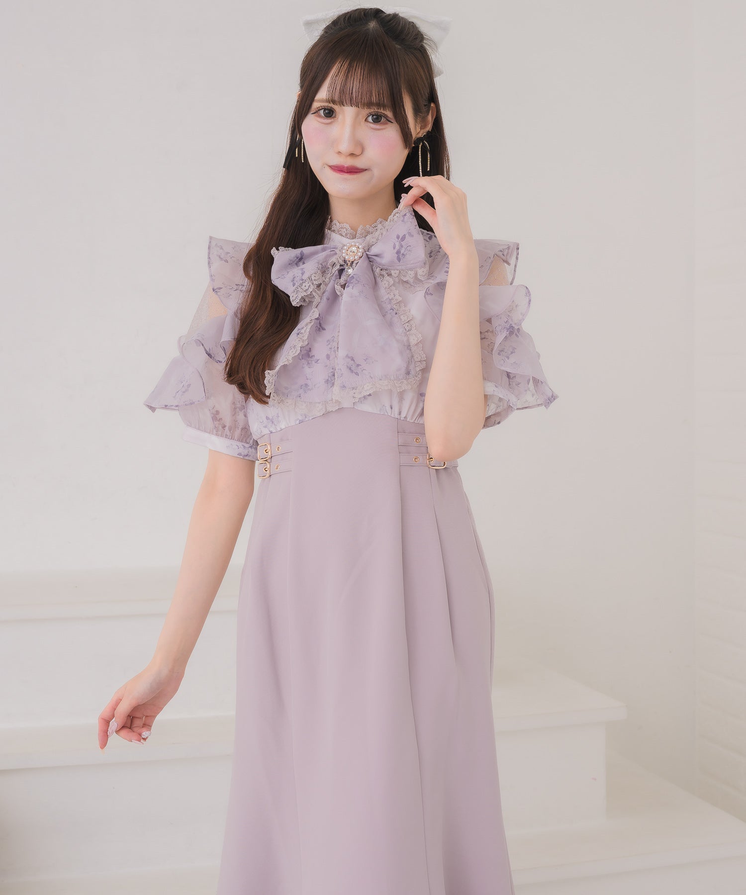 花柄ドッキングワンピース | Rlab store