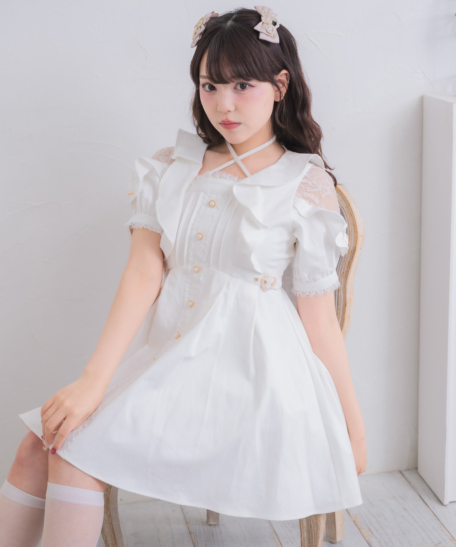 チョーカー付きデニムワンピース | Rlab store チョーカー付きデニムワンピース | Rlab store