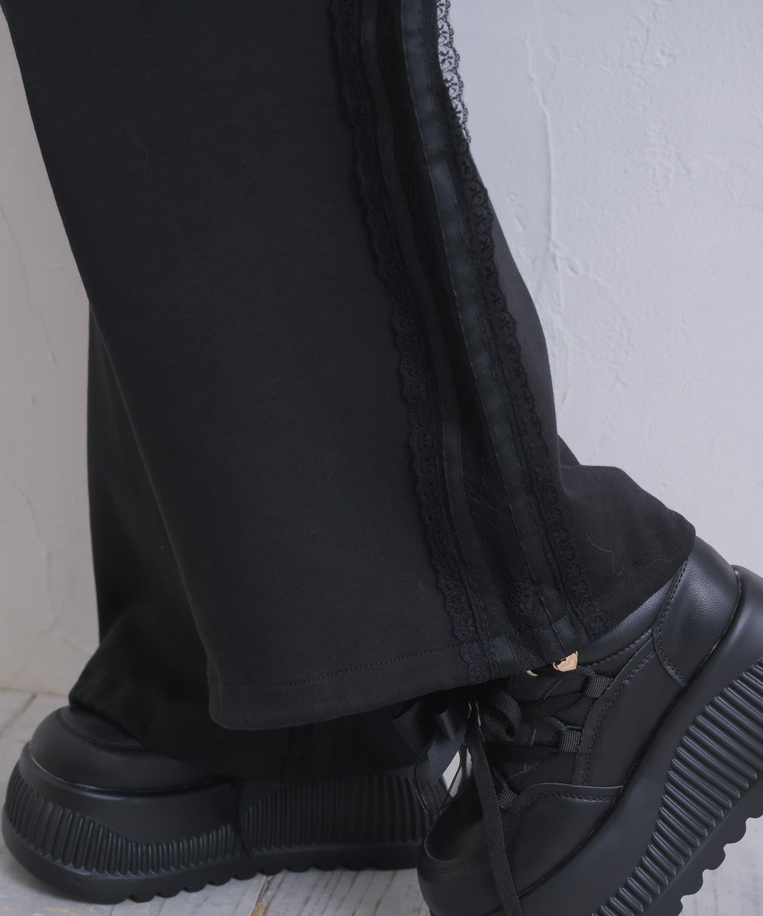 サイドレースデザインスウェットパンツ | Rlab store