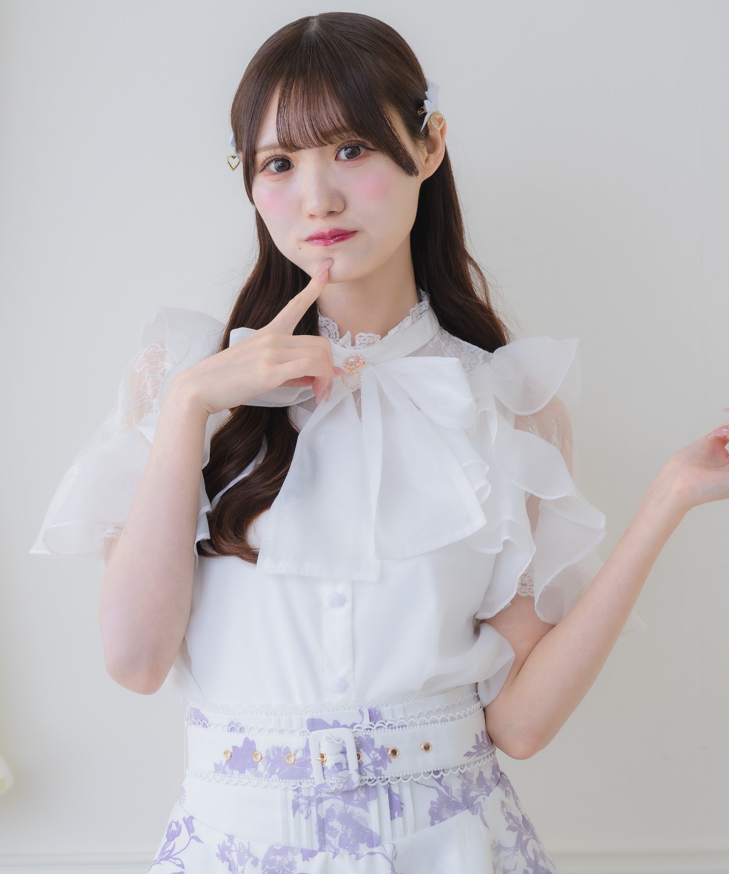 eimyistoire ラッフルパフシアーギンガムブラウス 新品】eimy istoire ラッフルパフシアーギンガムチェックブラウス