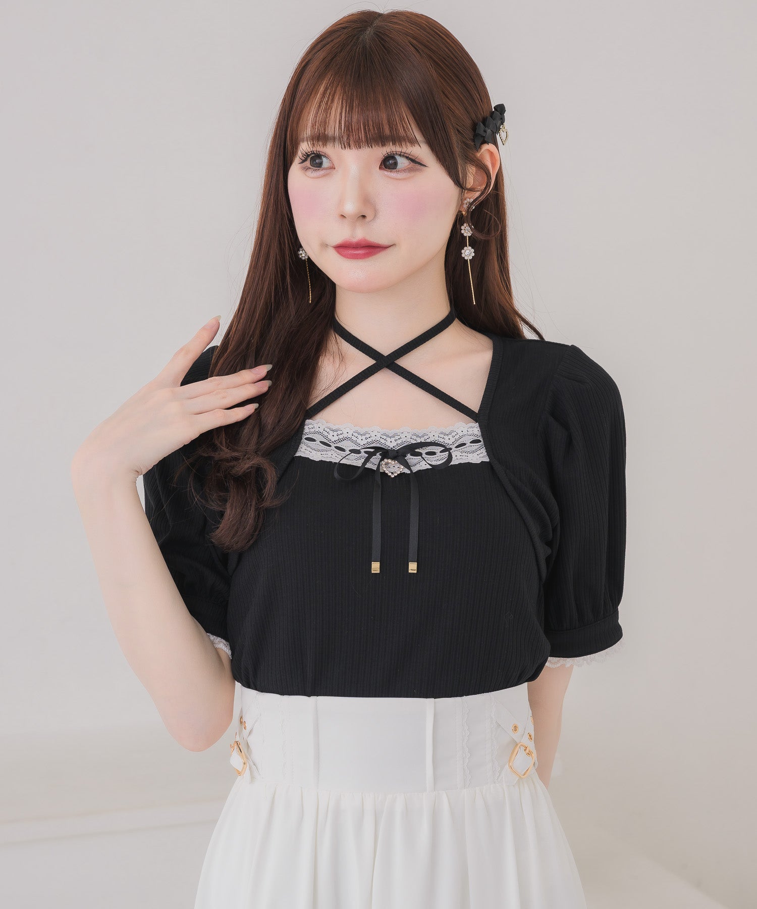 ボレロ風リボントップス | Rlab store