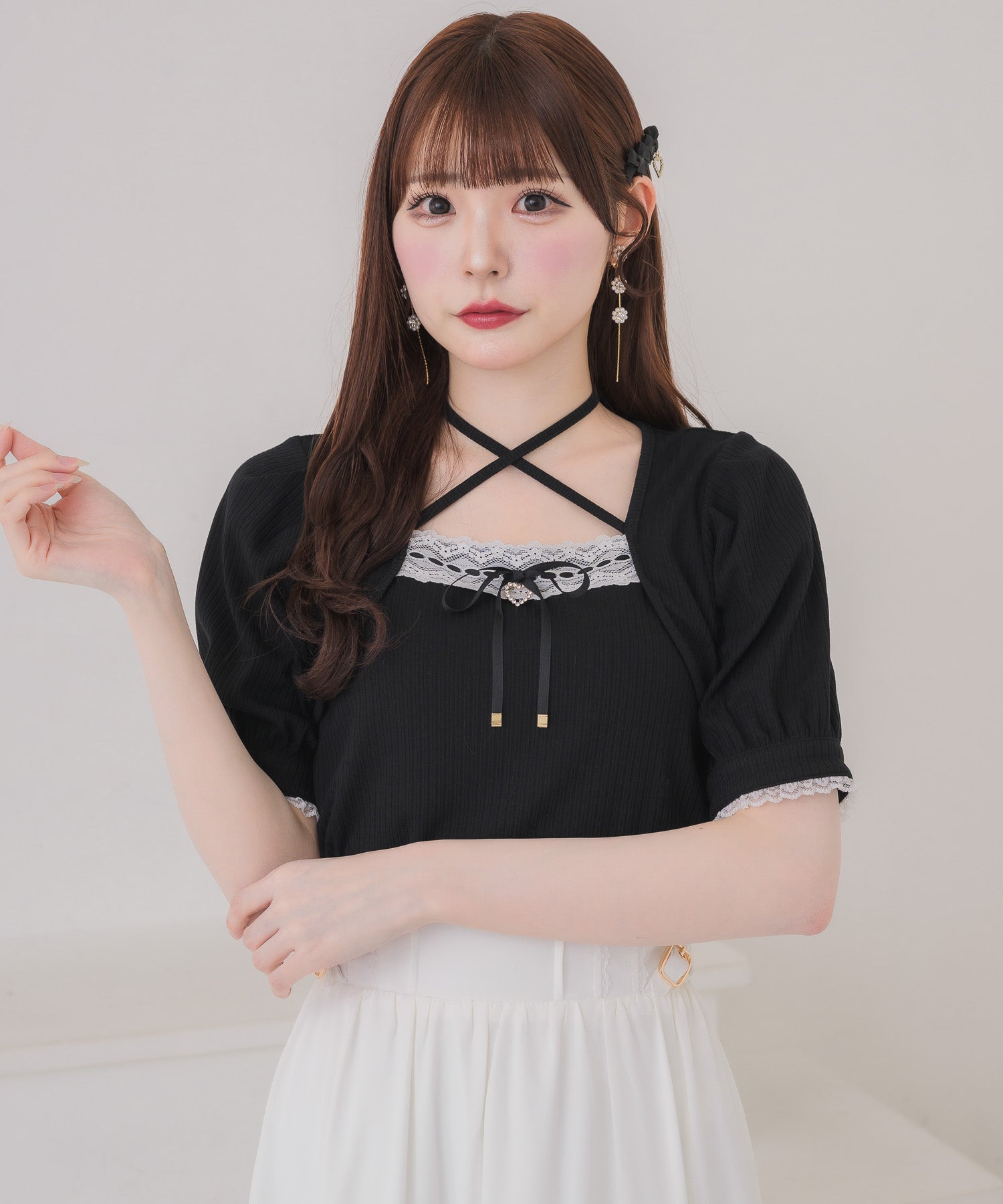 ボレロ風リボントップス | Rlab store