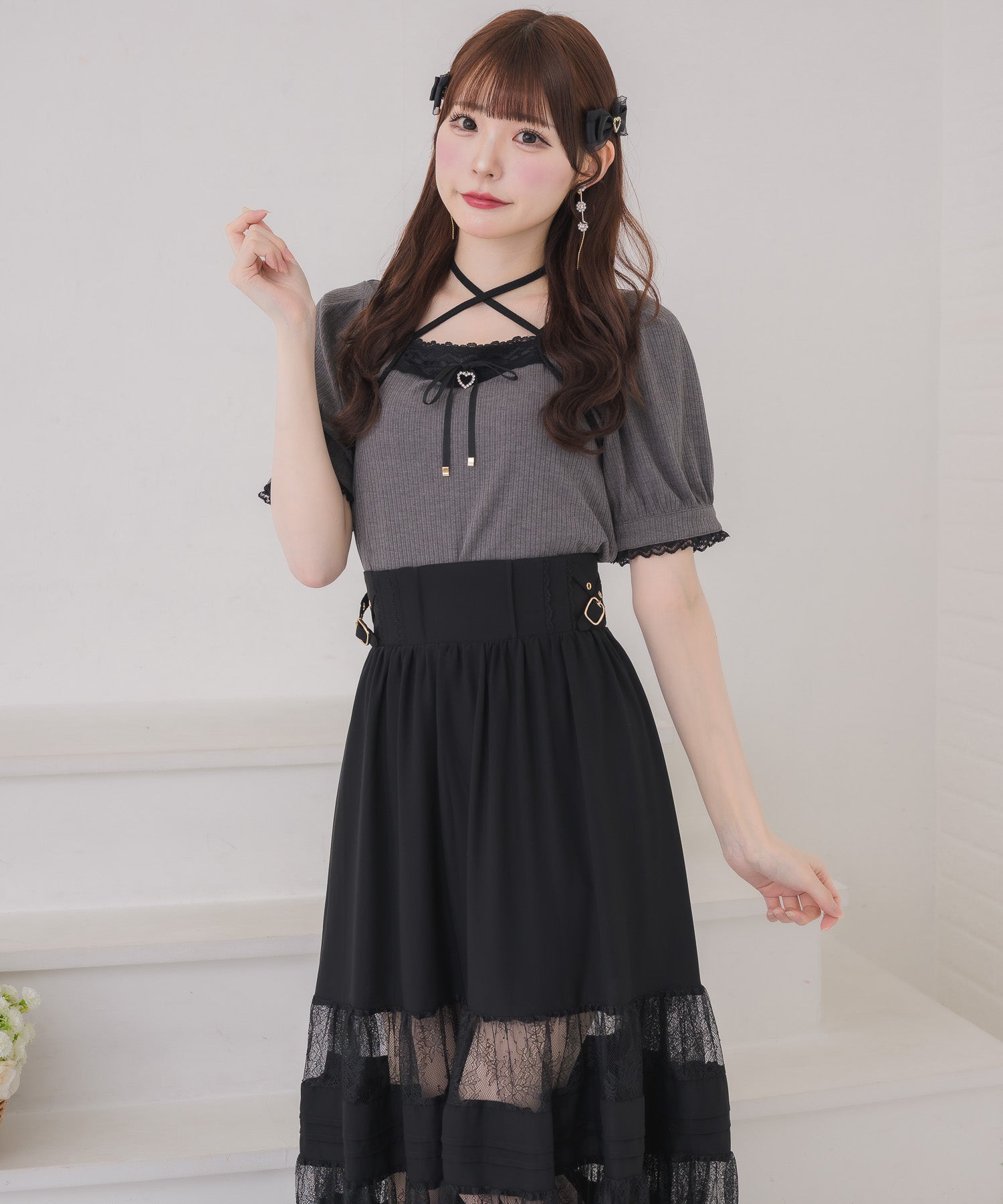 ボレロ風リボントップス | Rlab store