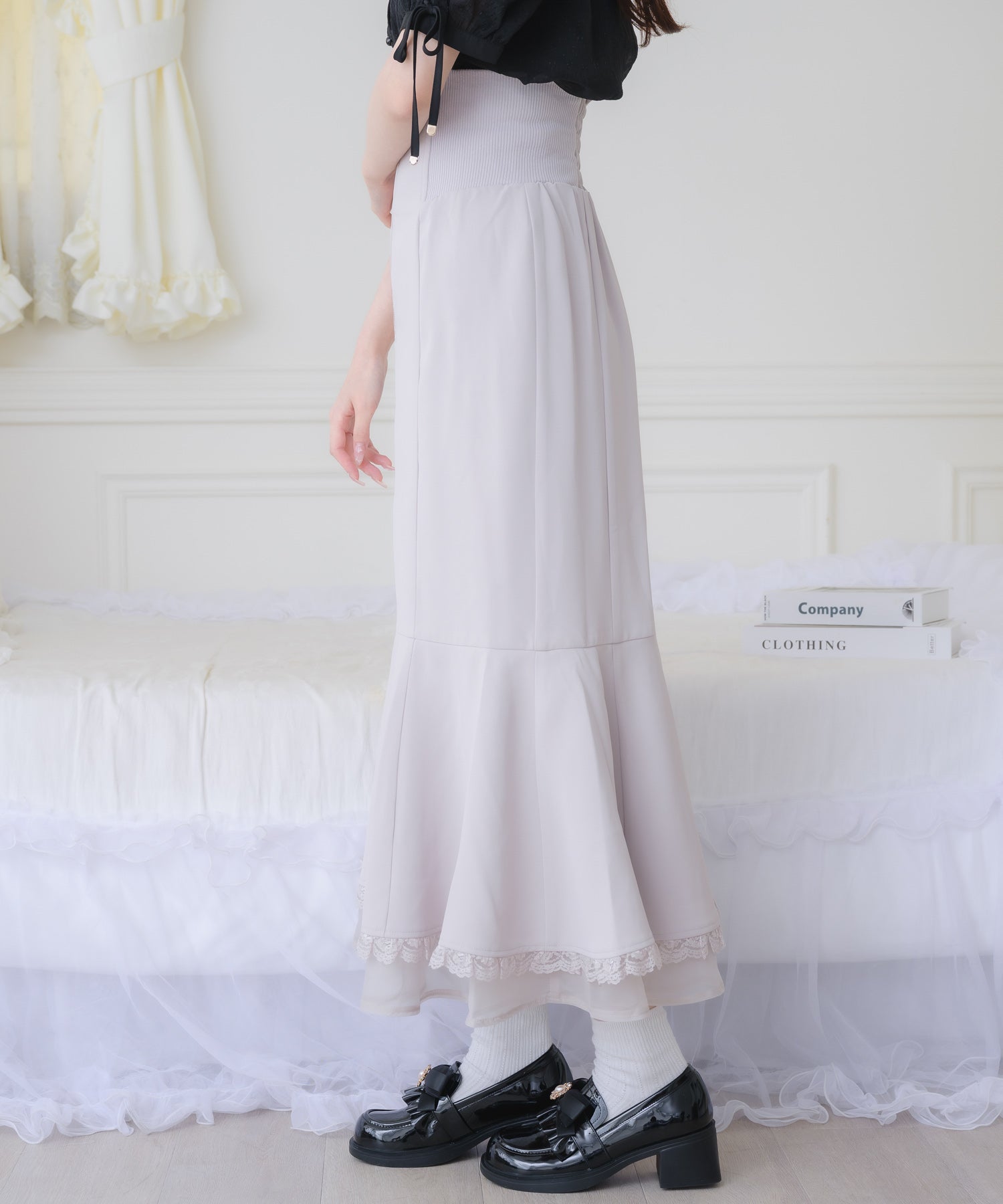 フロントジップマーメイドスカート | Rlab store