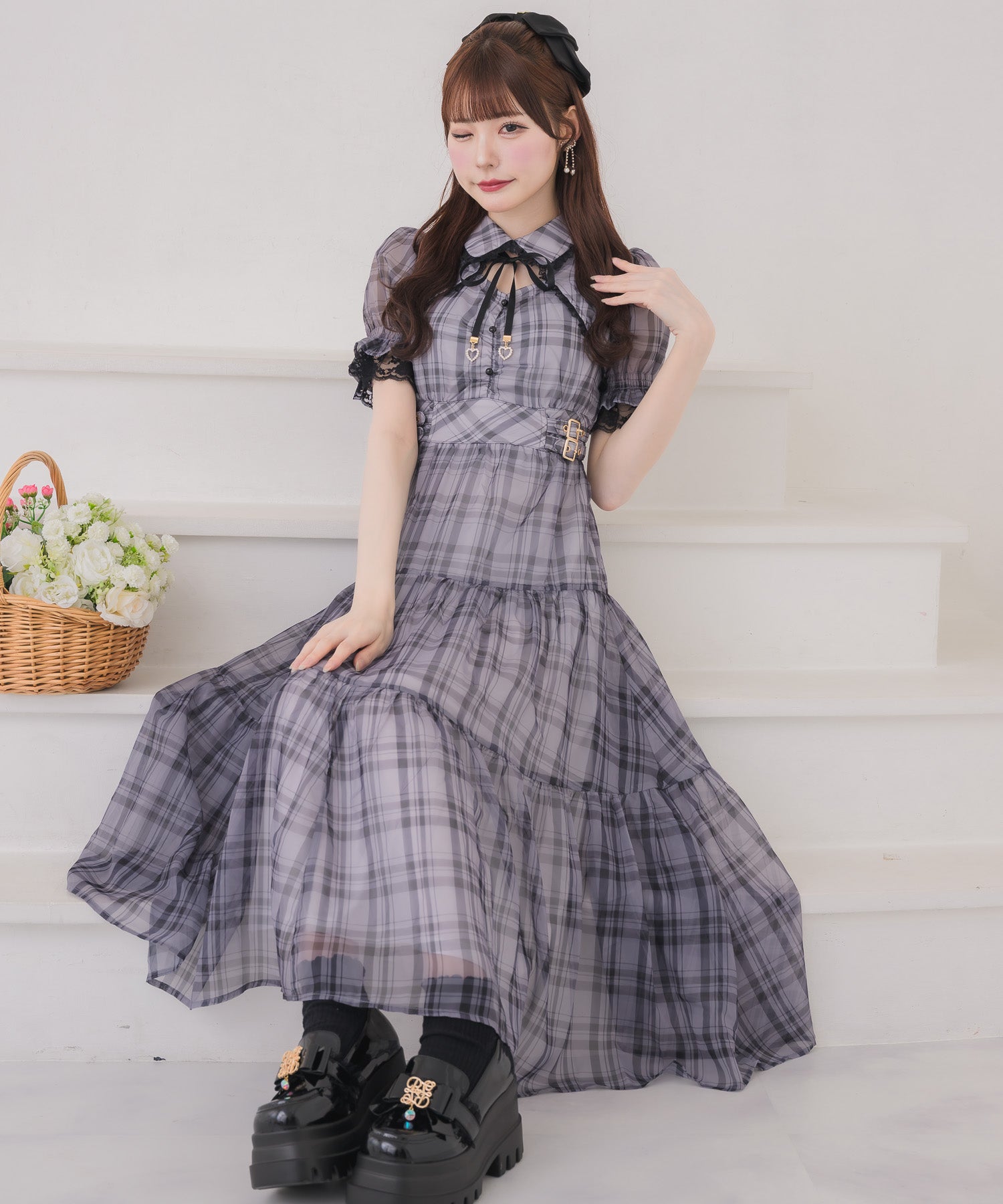 ティアードシアーロングワンピース | Rlab store