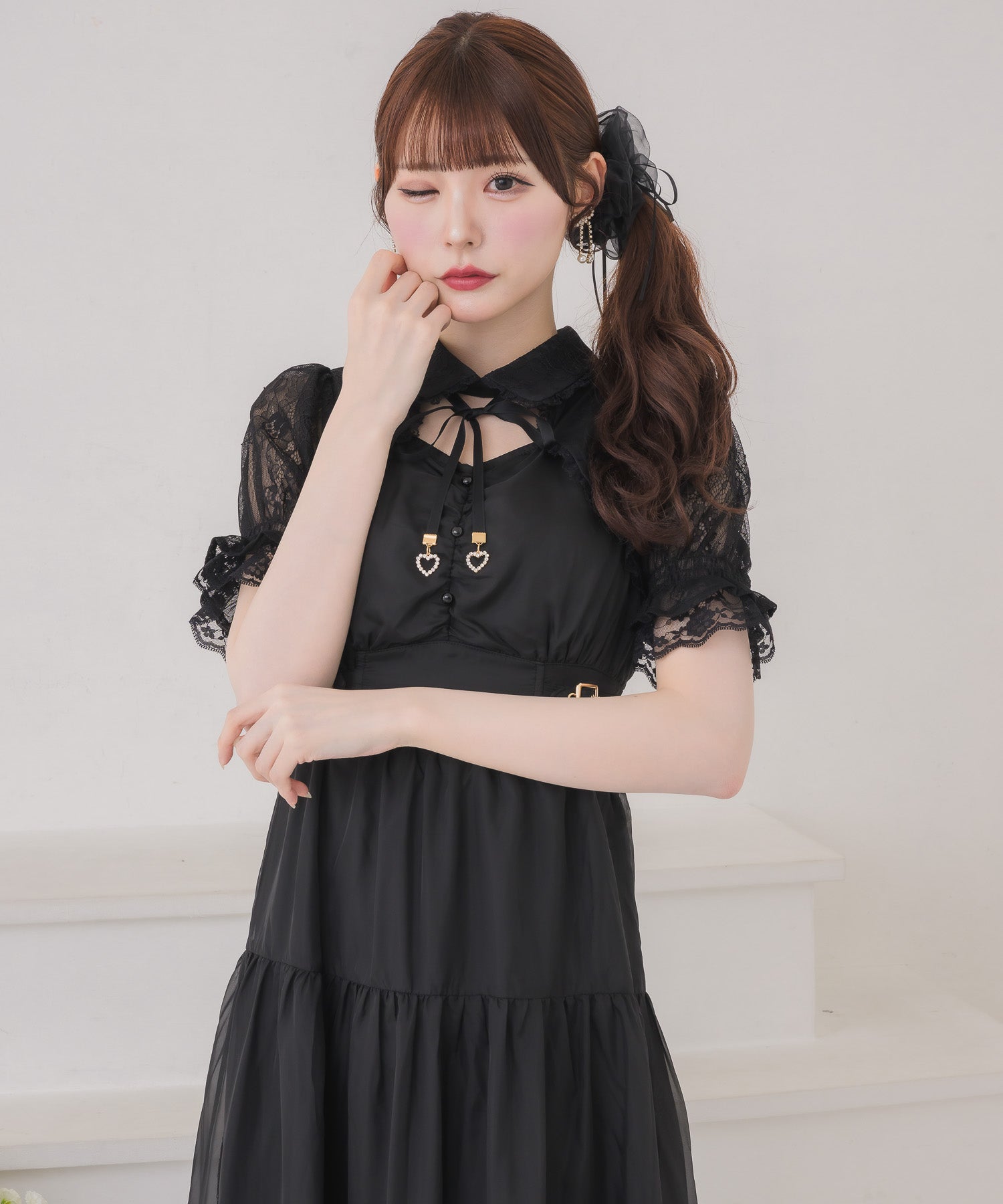 ティアードシアーロングワンピース | Rlab store