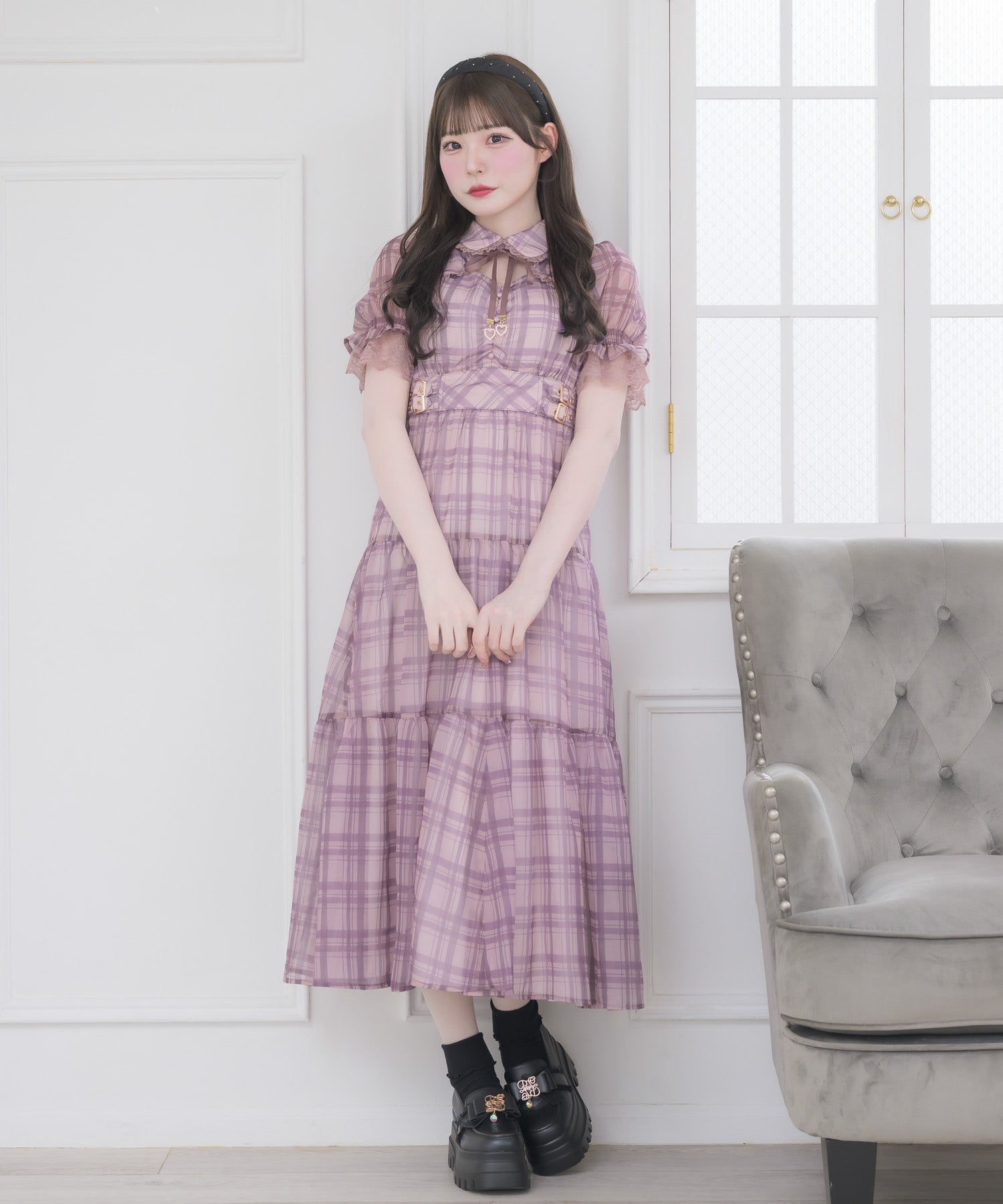 ティアードシアーロングワンピース | Rlab store