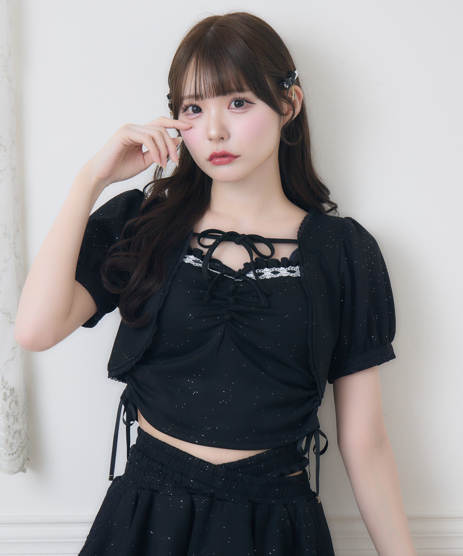 ラメスウェットキャミボレロセット | Rlab store