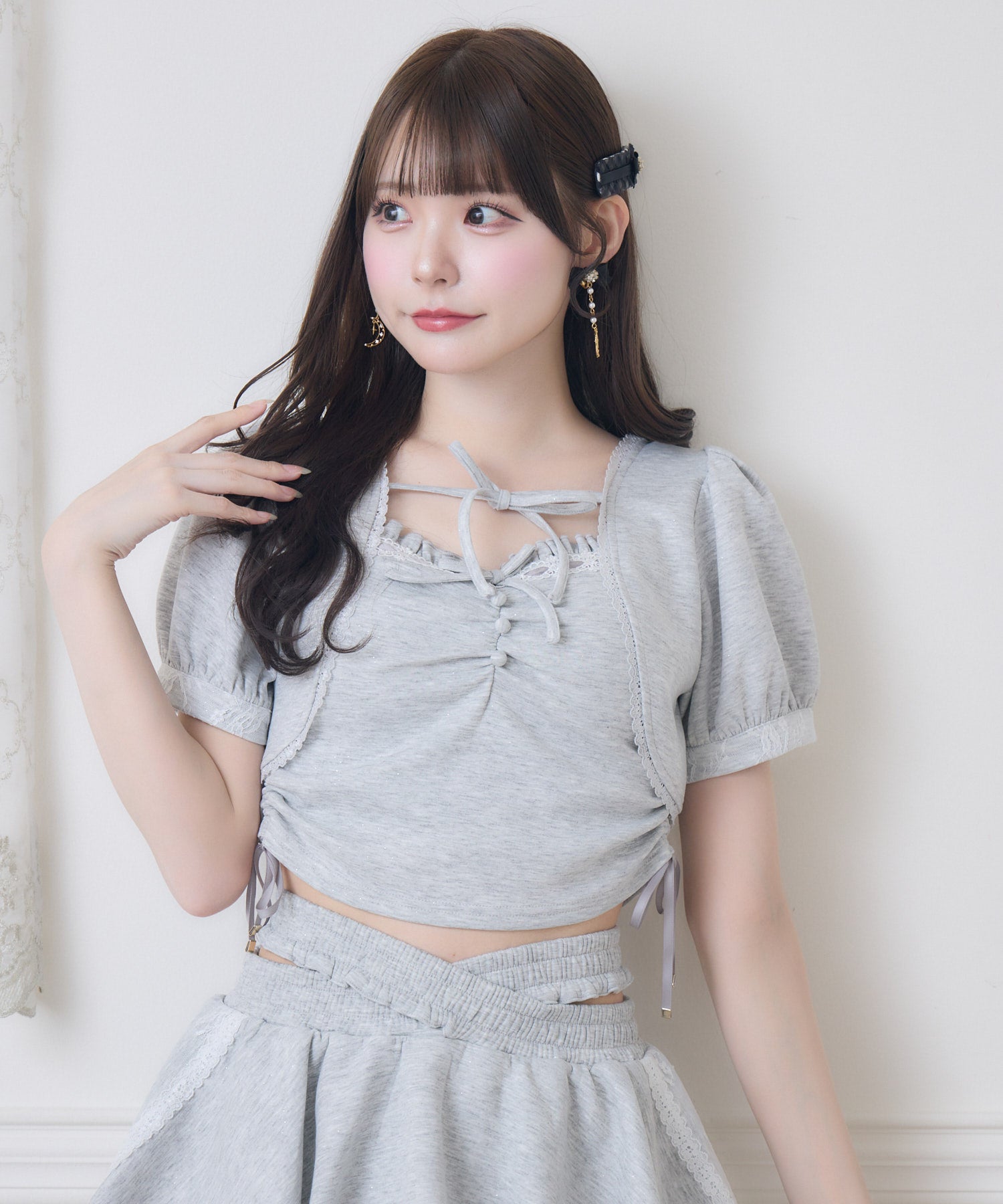 ラメスウェットキャミボレロセット | Rlab store