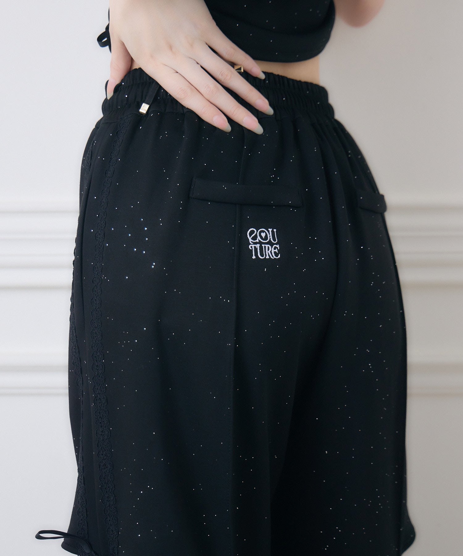 サイドレースラメスウェットパンツ | Rlab store