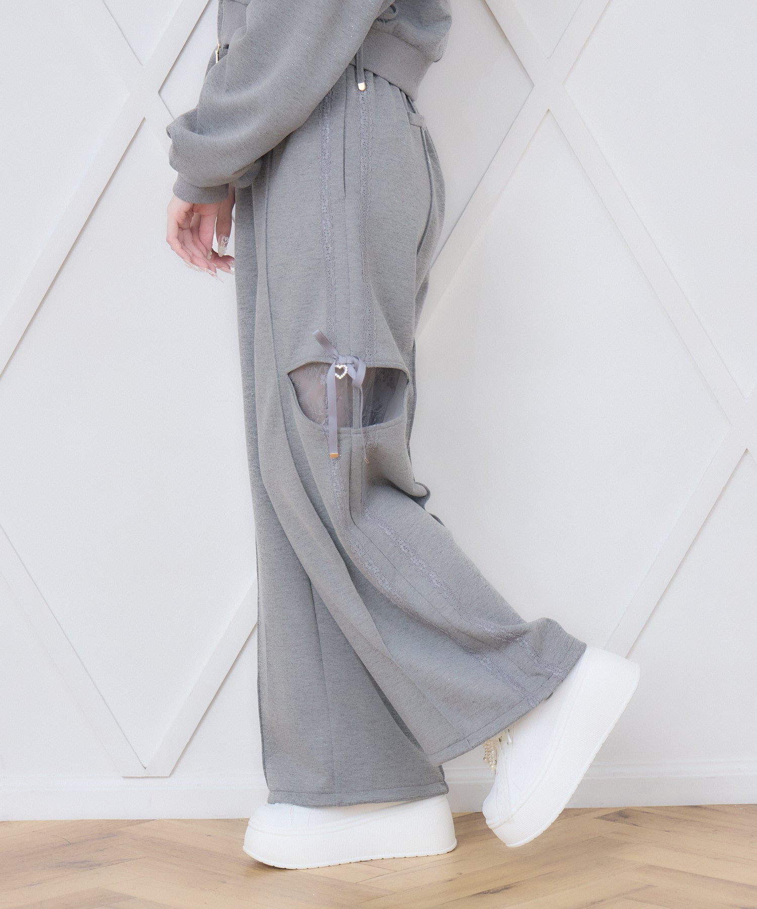 サイドレースラメスウェットパンツ | Rlab store
