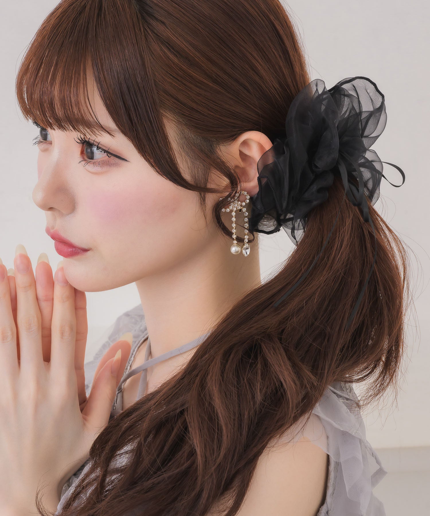 リボン付シアーシュシュ | Rlab store