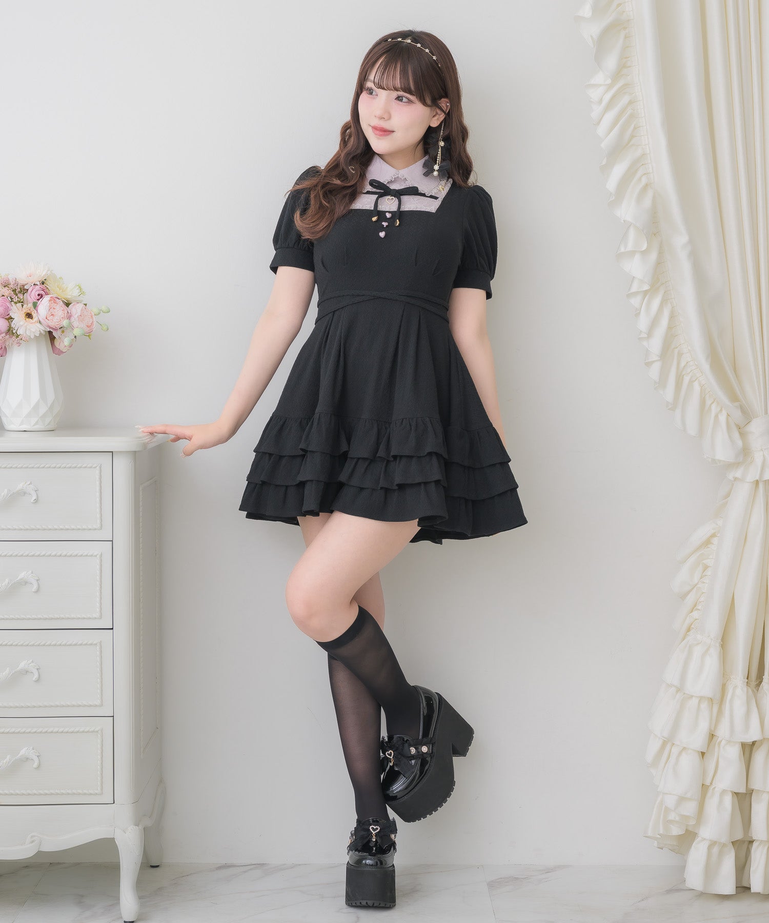 ティアードフリルカットワンピース | Rlab store