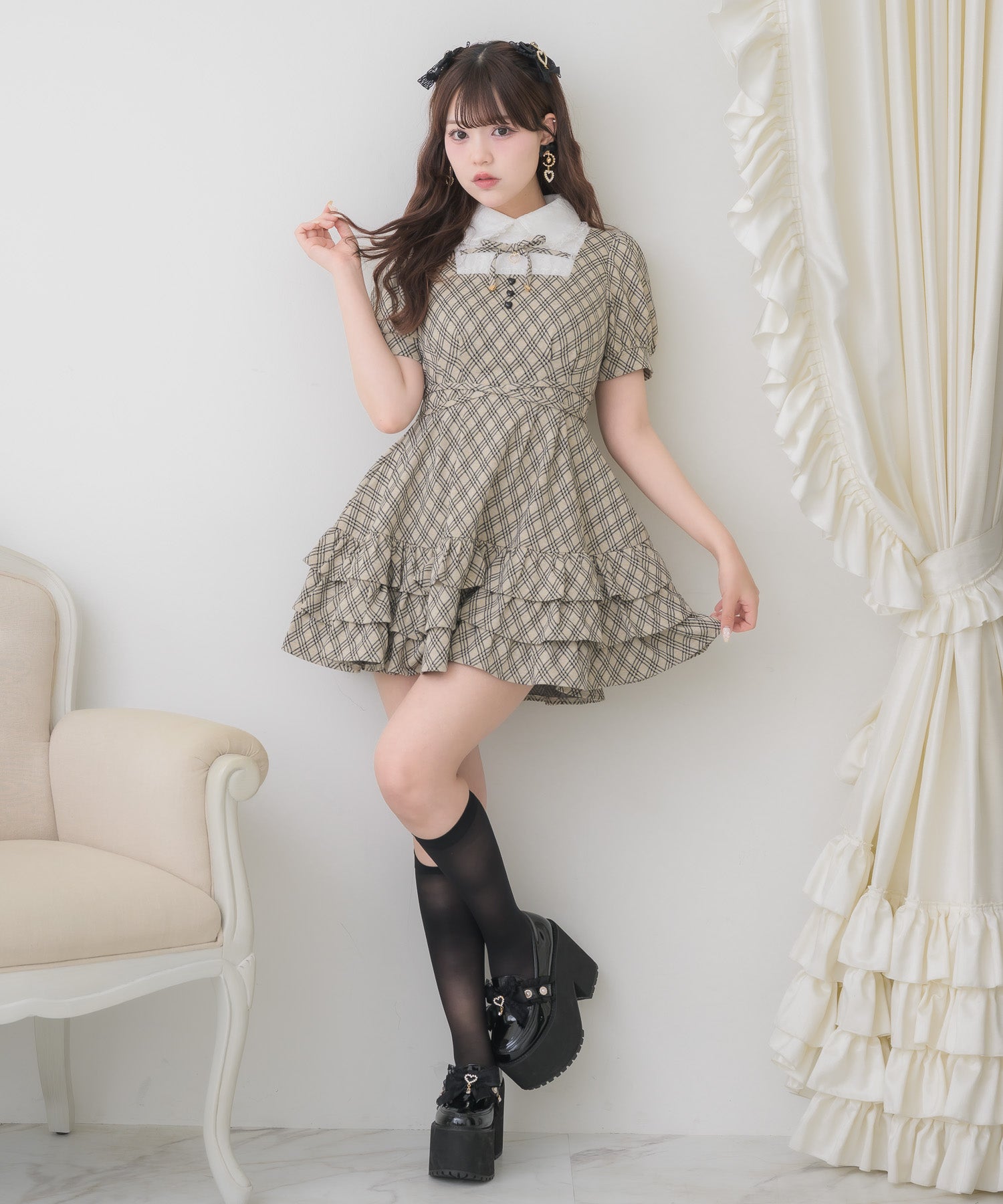 ティアードフリルカットワンピース | Rlab store