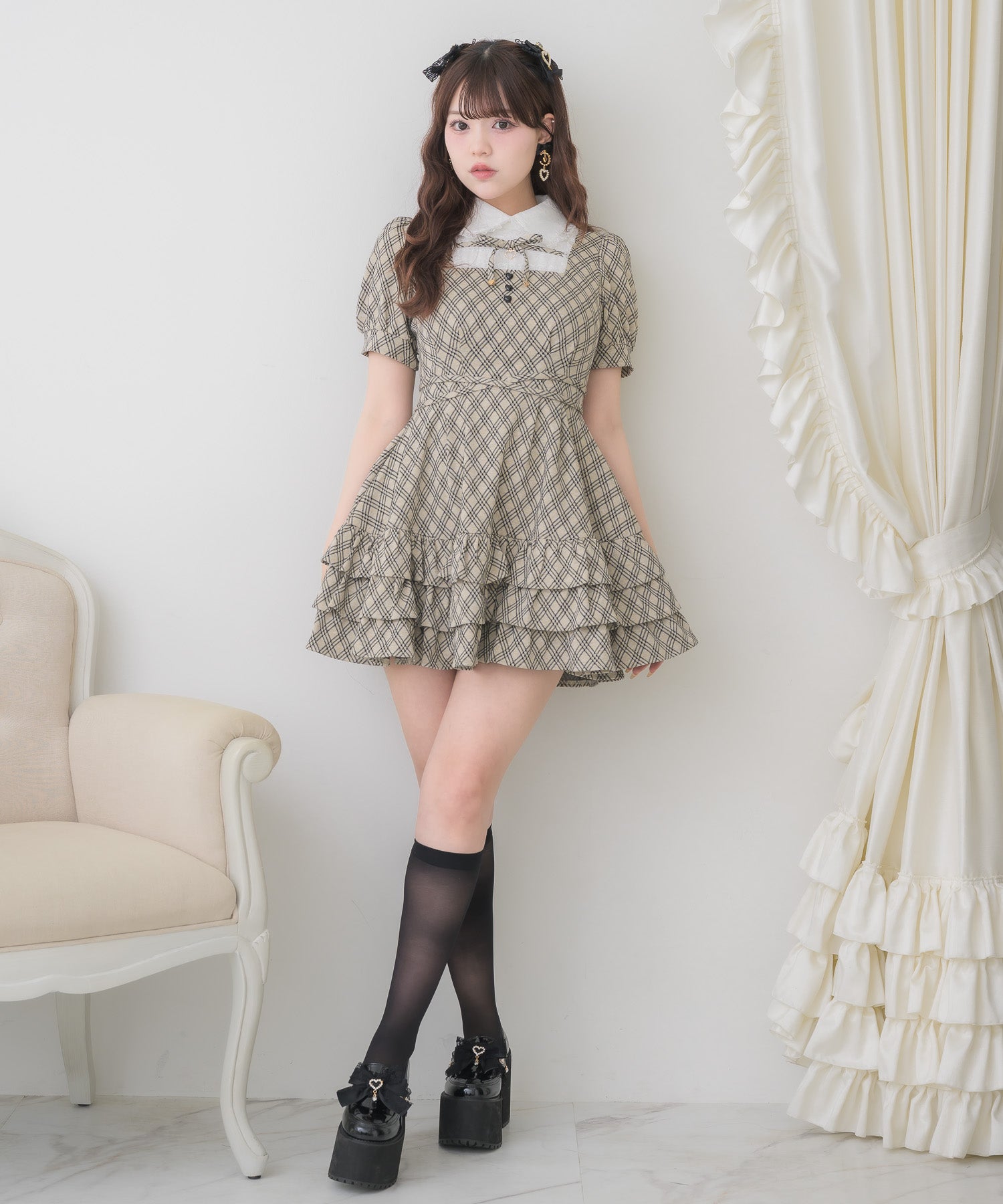 ティアードフリルカットワンピース | Rlab store