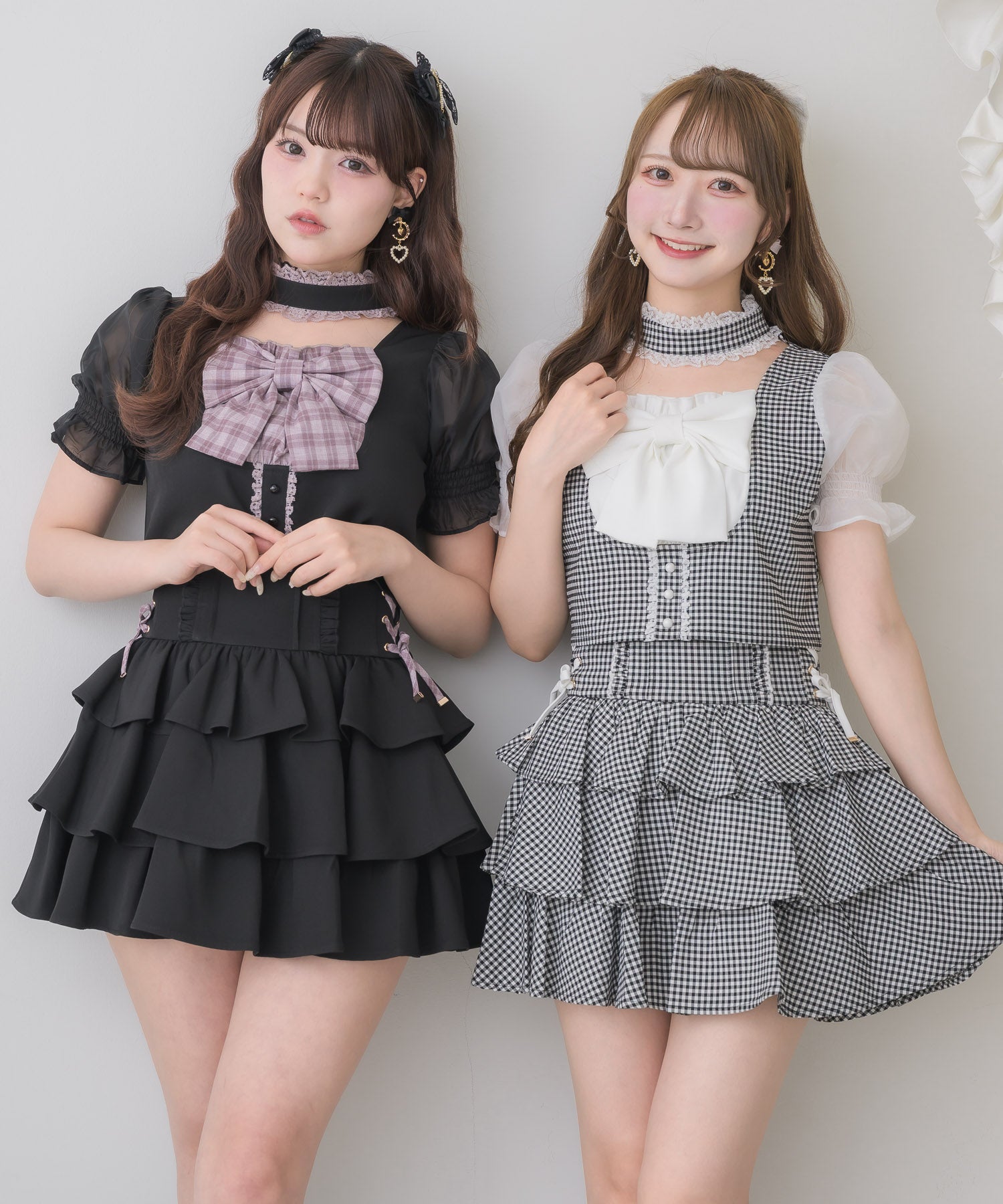 レースアップティアードスカート | Rlab store