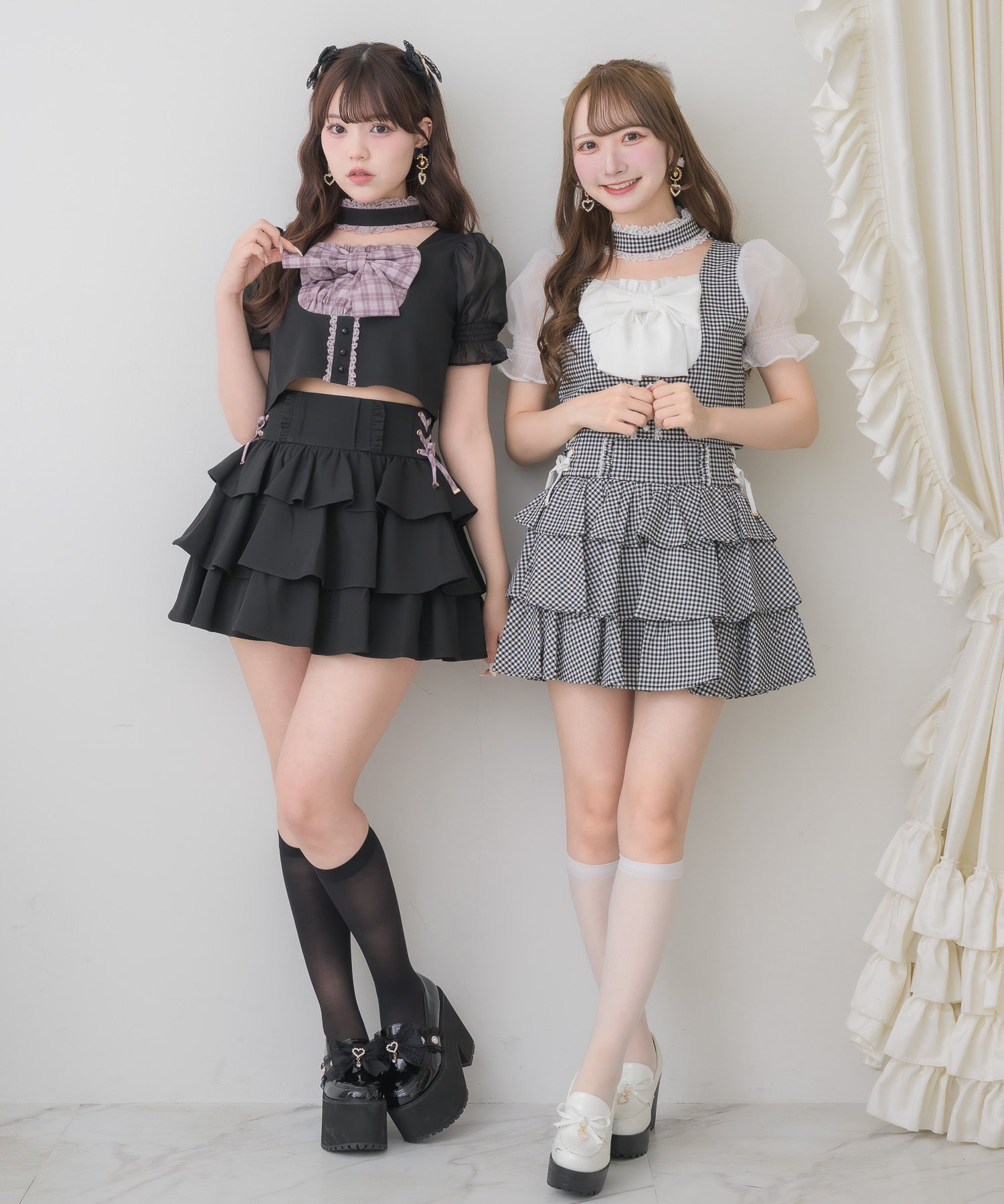 レースアップティアードスカート | Rlab store