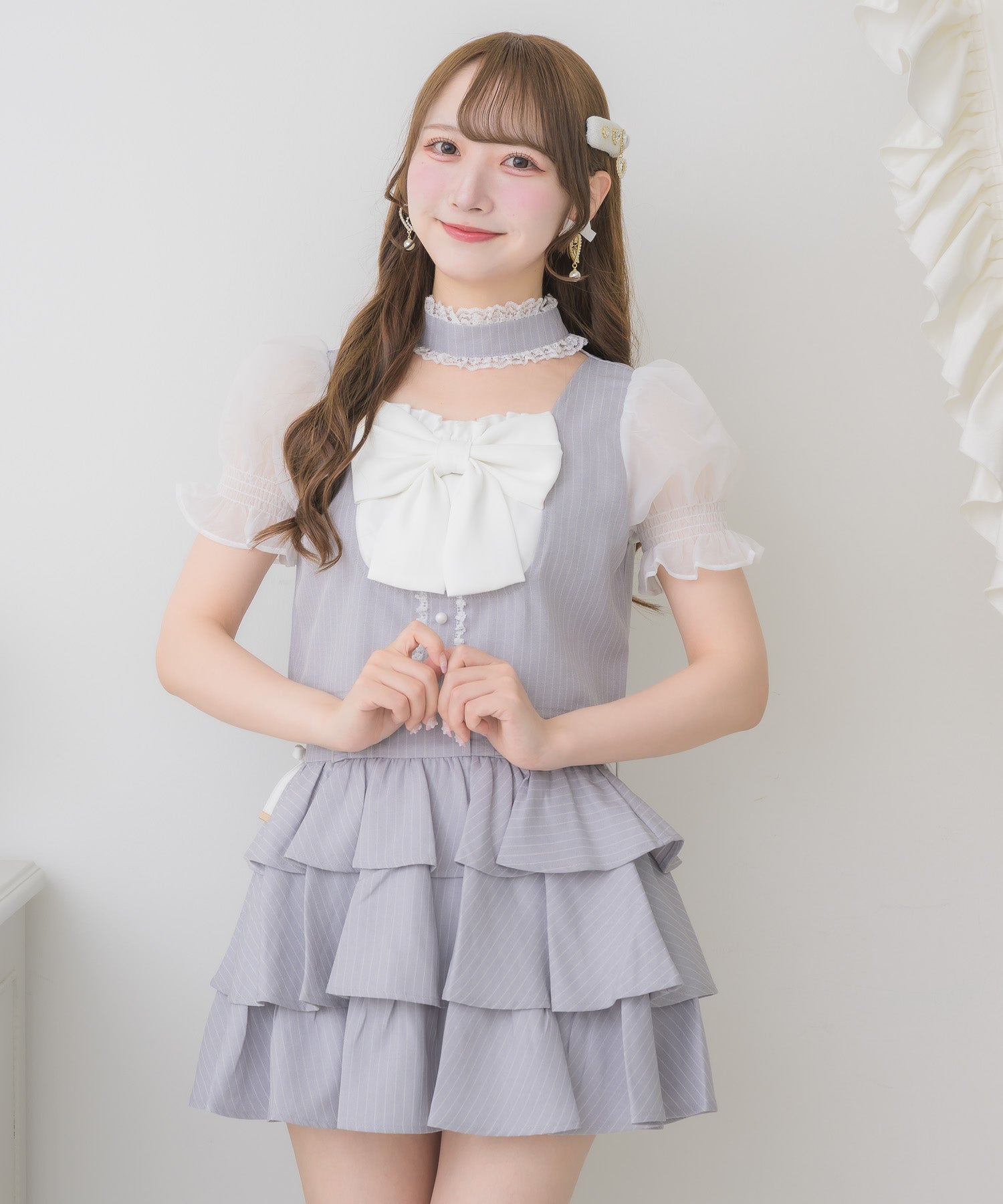 レースアップティアードスカート | Rlab store