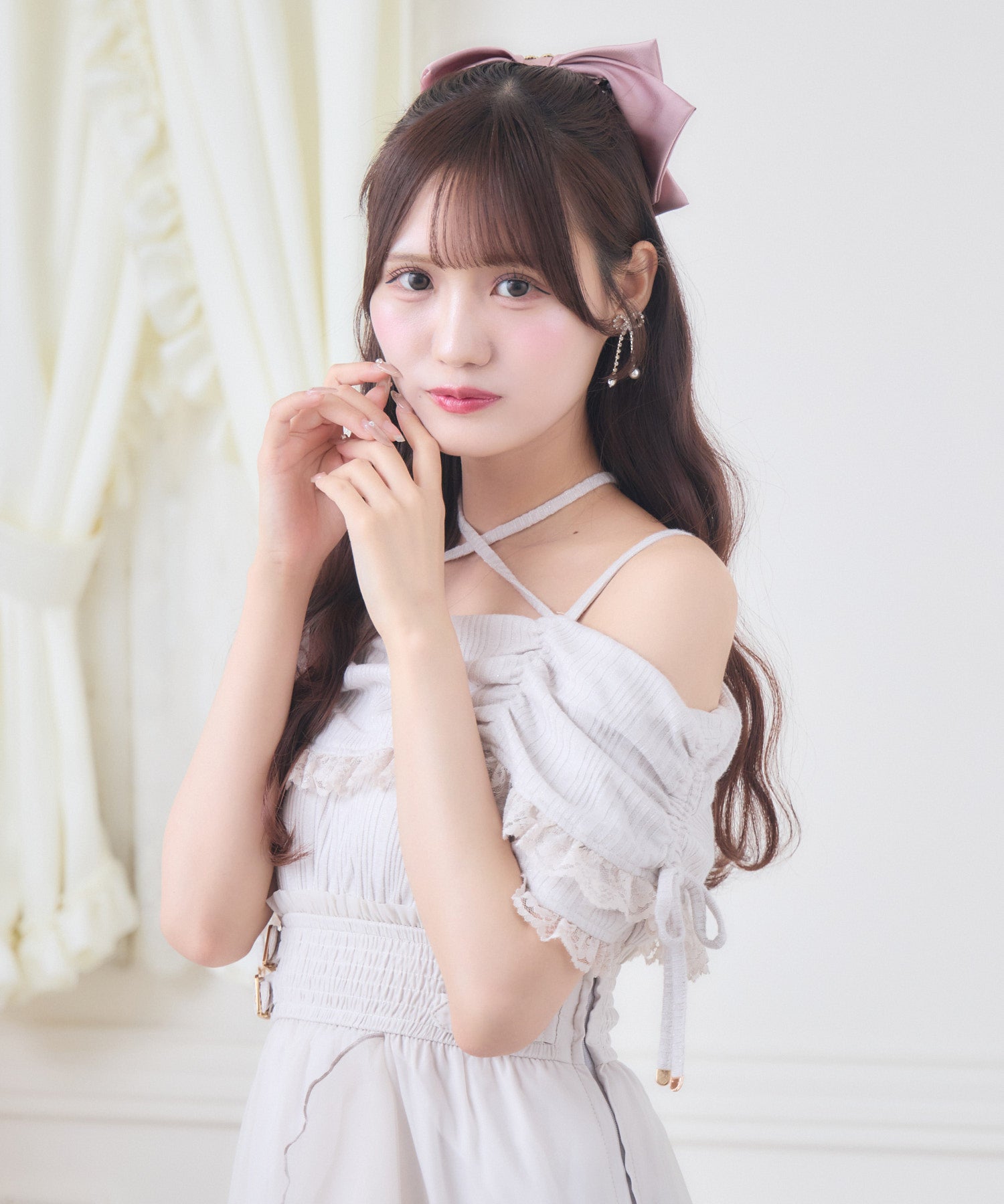 オフショルドッキングティアードワンピース | Rlab store