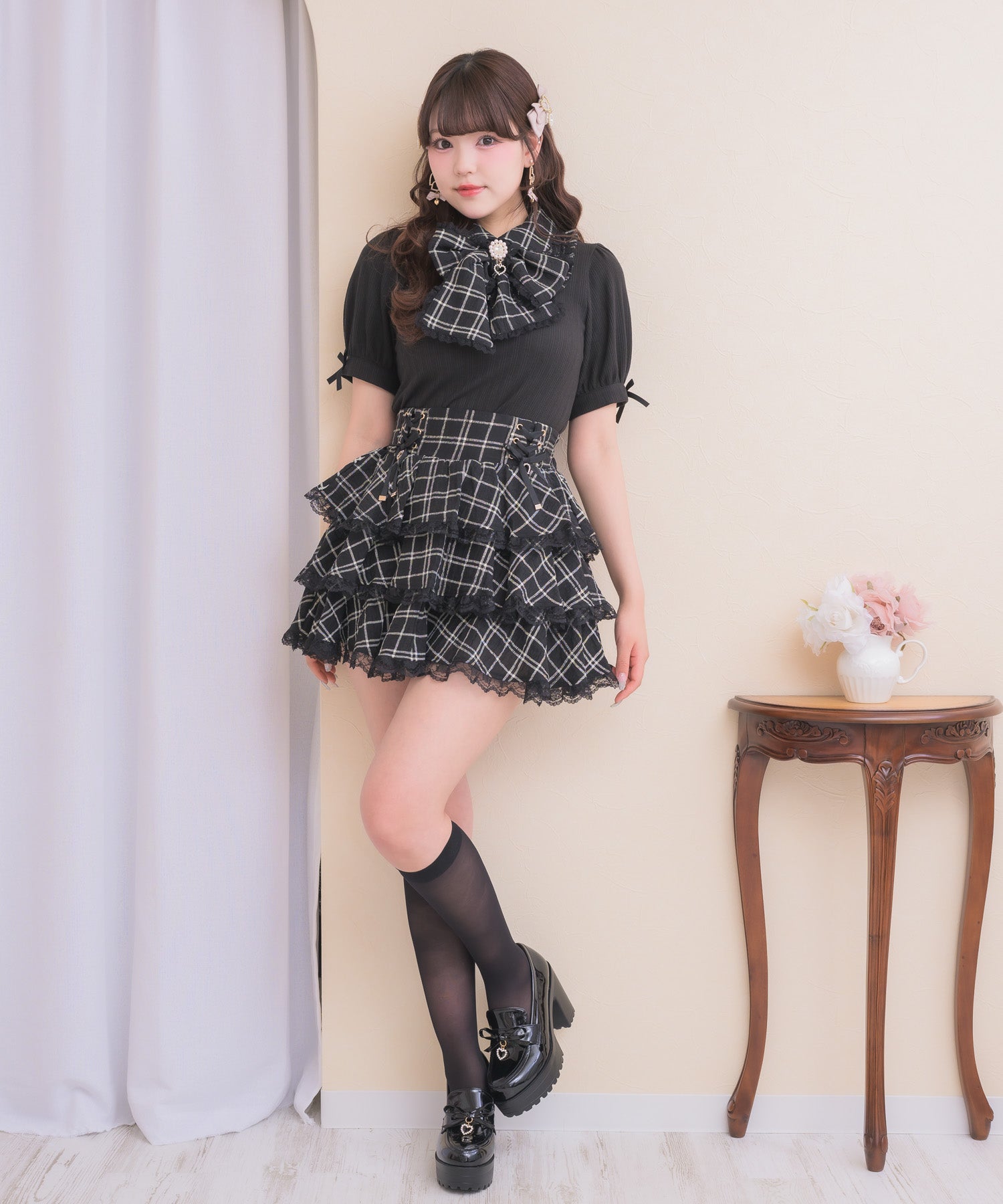 ボウタイリボンドッキングトップス | Rlab store