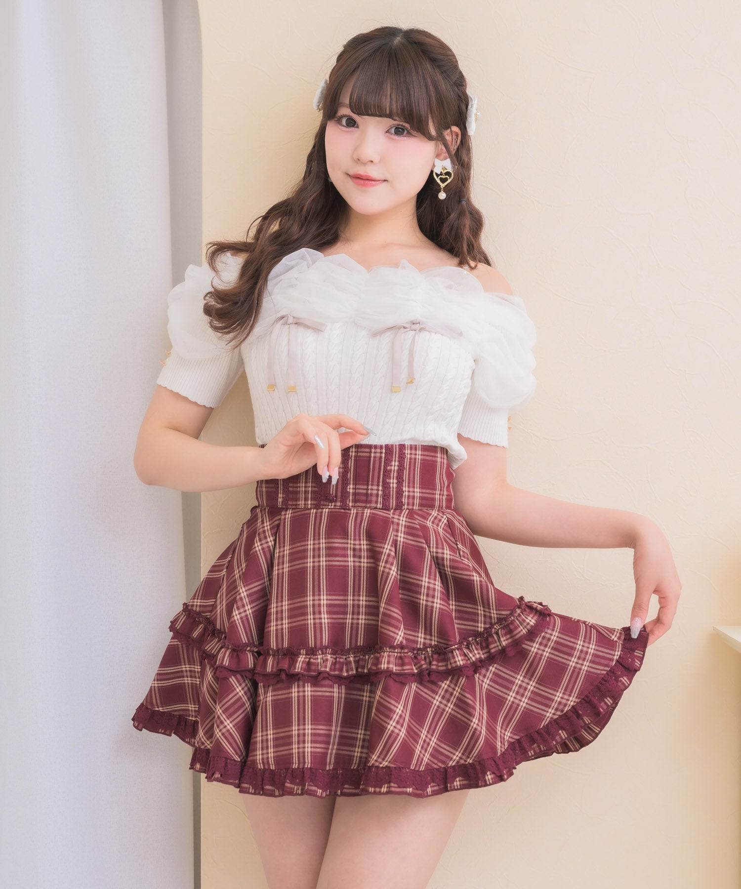 ハーリップトゥ　フリルスカート　Mサイズ 予約限定|SHOPPER PRESENT》ボリュームフリルスカート | Rlab store