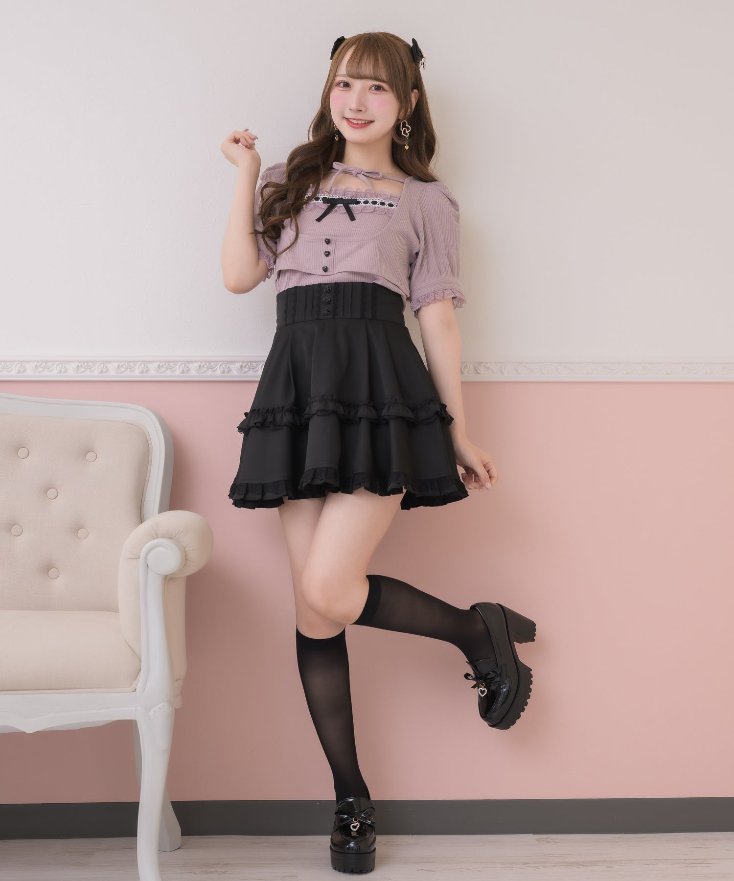 予約限定|SHOPPER PRESENT》ボリュームフリルスカート | Rlab store