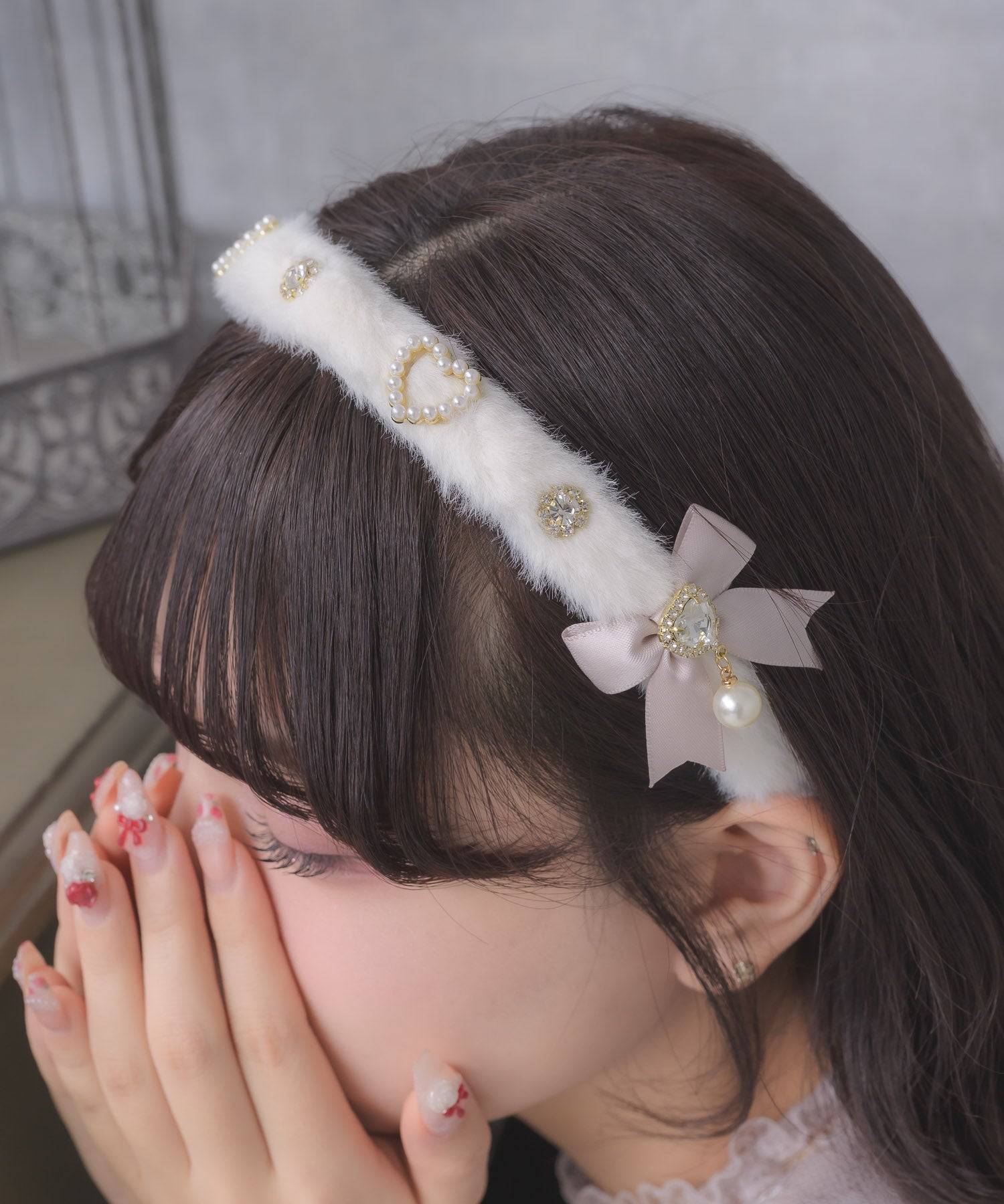 ビジュリボンふわふわカチューシャ | Rlab store