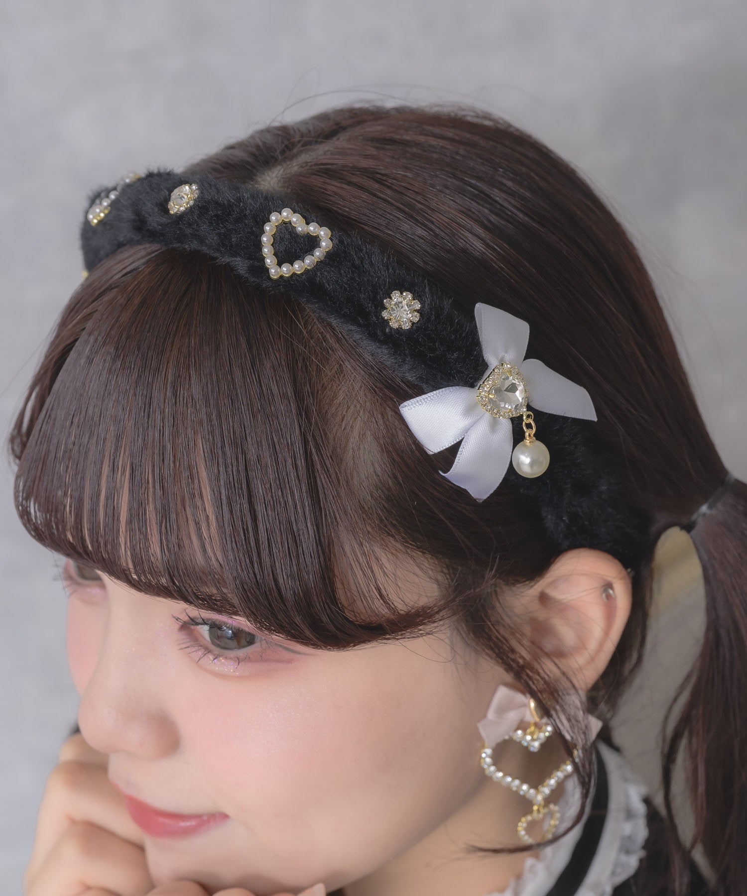 ビジュリボンふわふわカチューシャ | Rlab store