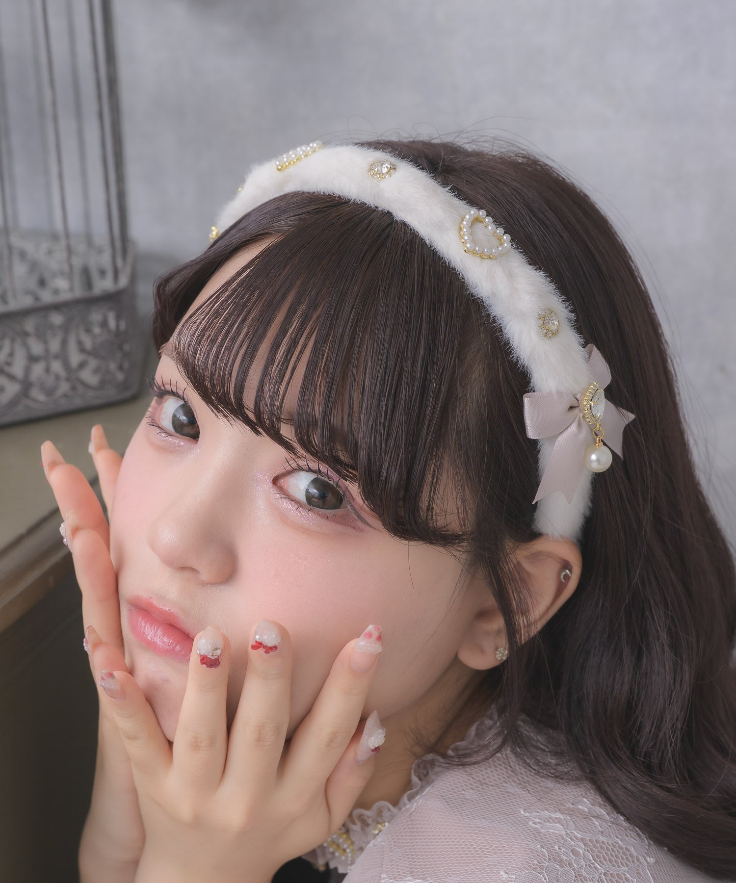 ビジュリボンふわふわカチューシャ | Rlab store