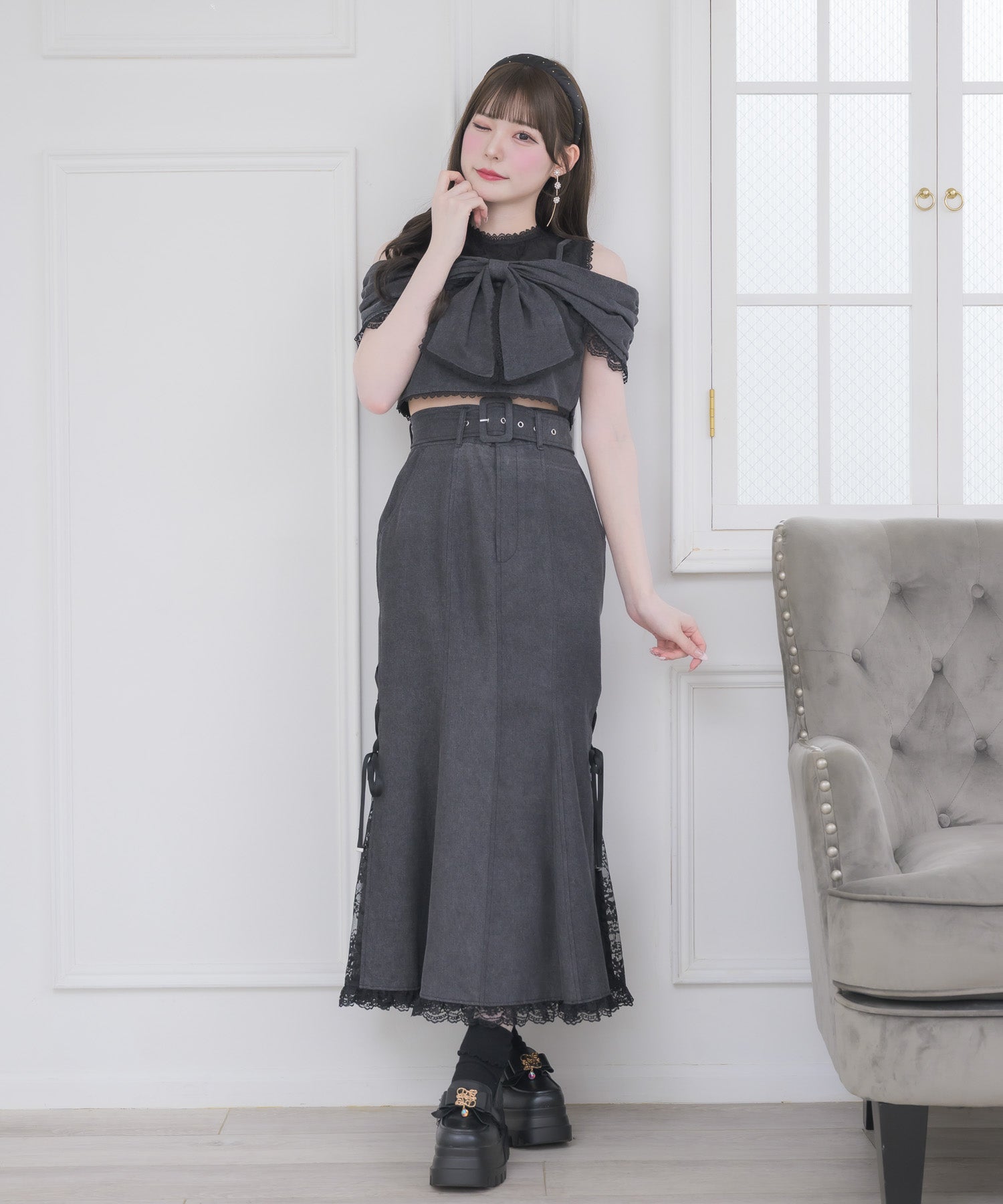 サイドレースマーメイドスカート | Rlab store