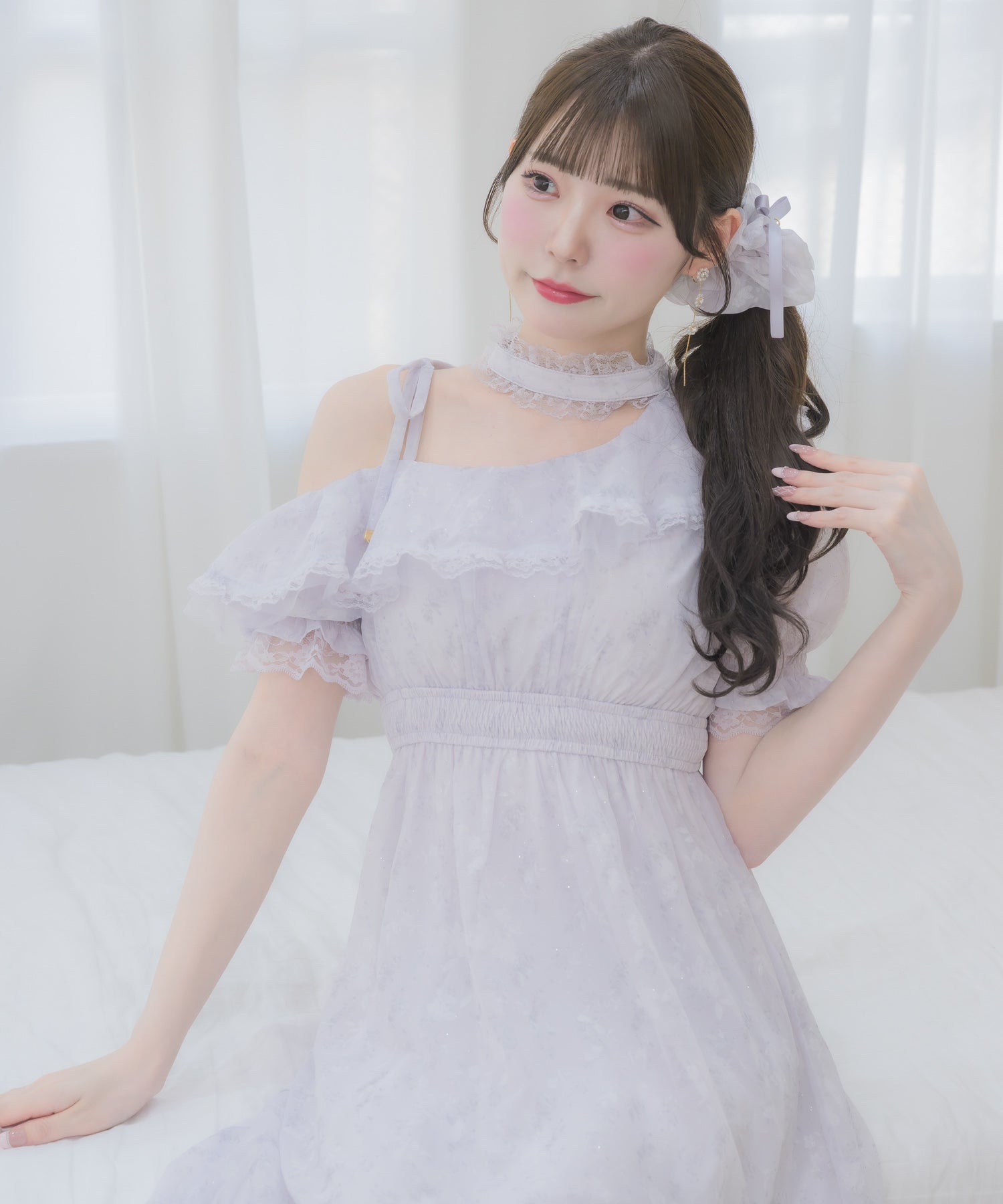 ワンショル花柄ロングワンピース | Rlab store