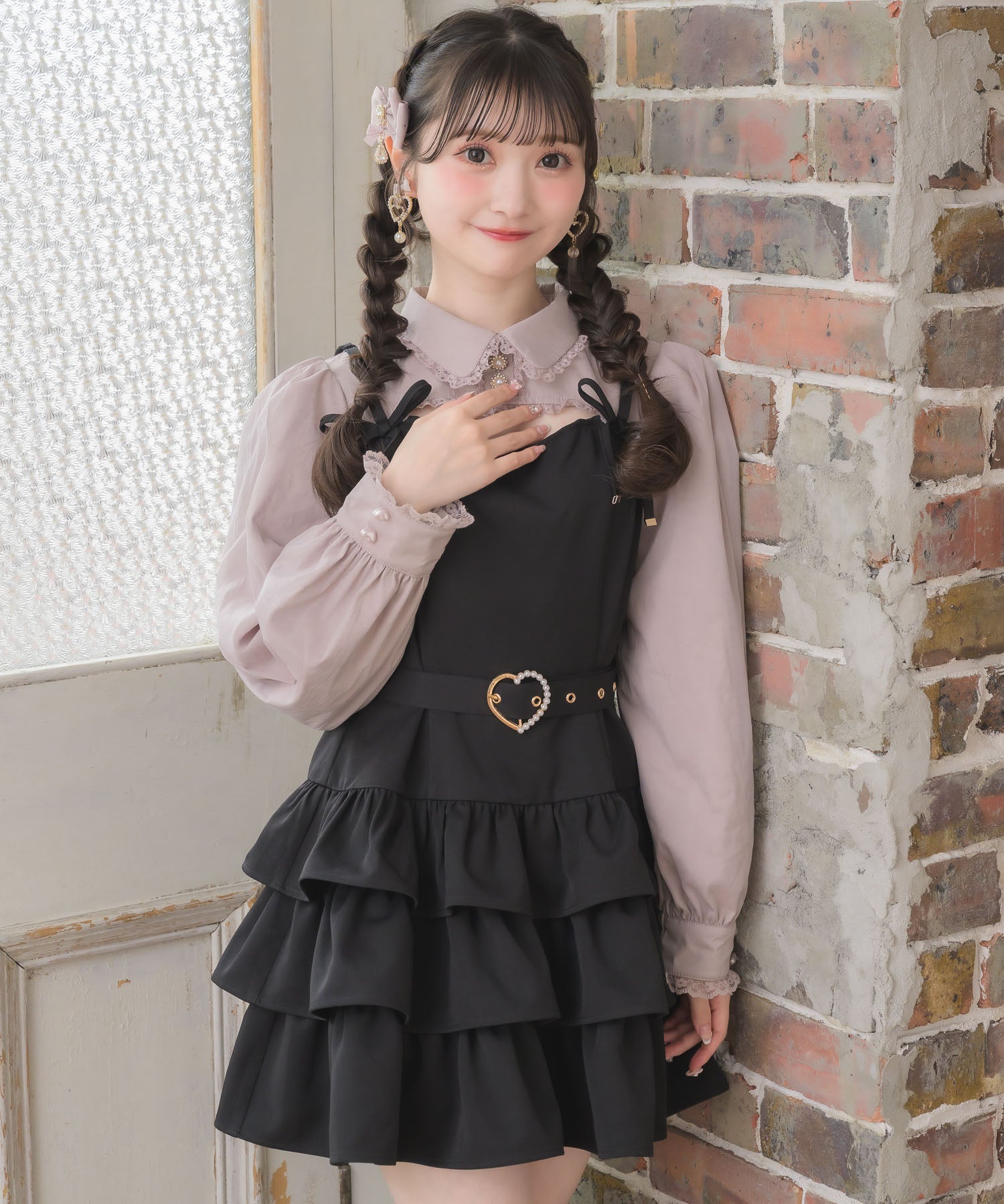 シアーブラウスドッキングワンピース | Rlab store