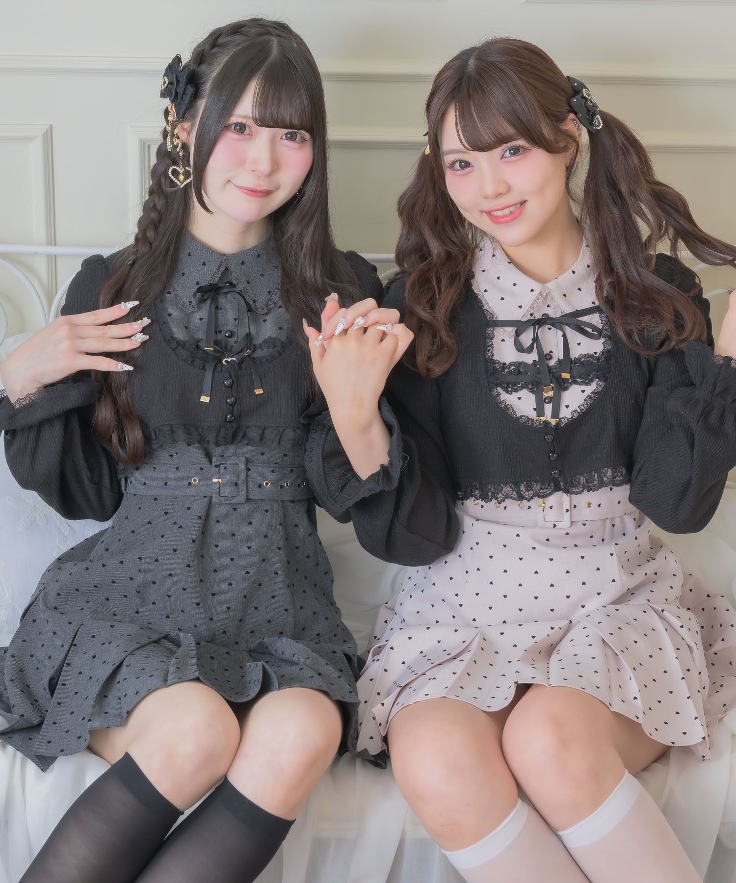 リボン付きチェック柄ワンピース 長袖ボレロセット リボンボレロセットワンピース | Rlab store