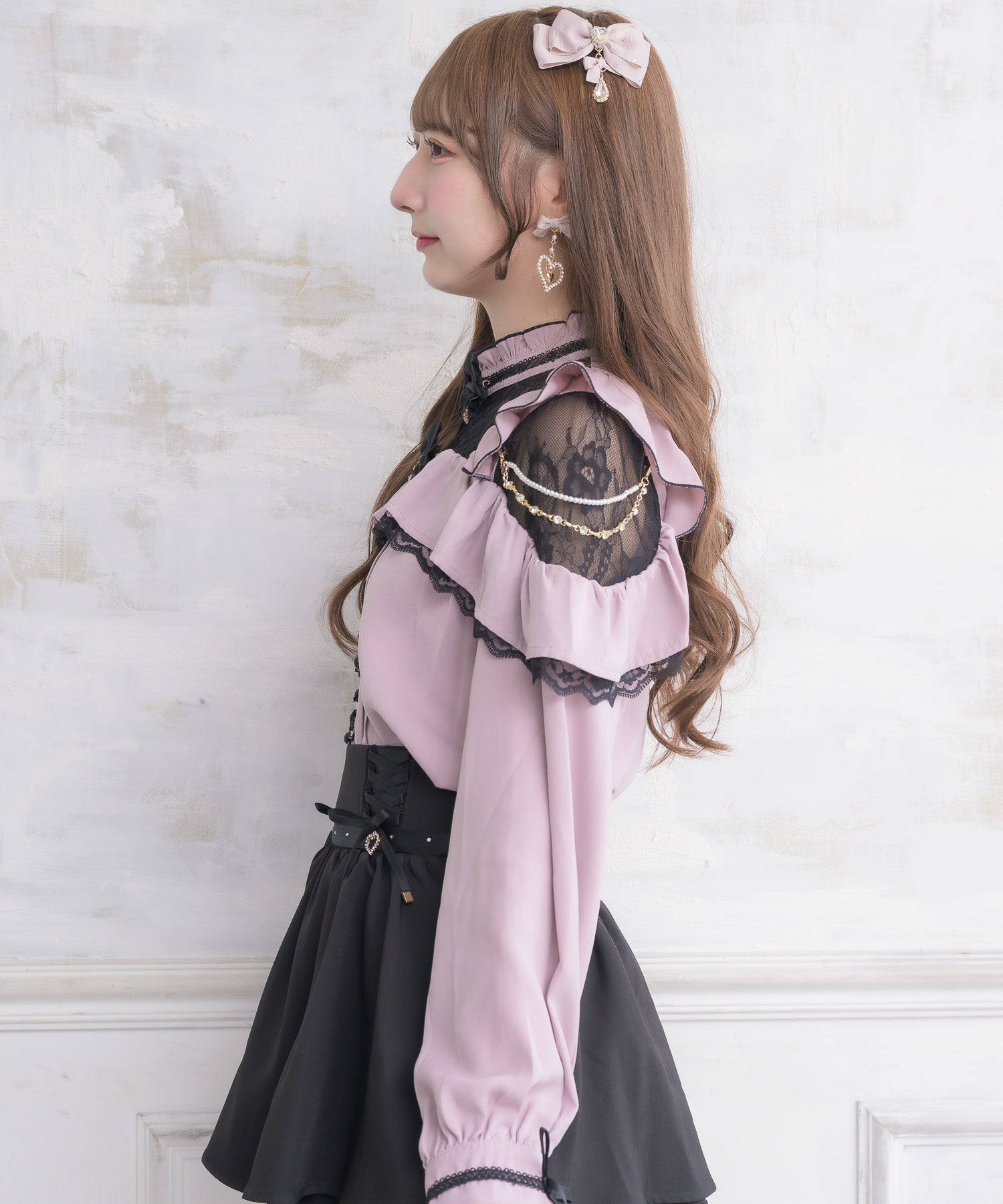 ダブルリボンサイドチェーンブラウス | Rlab store