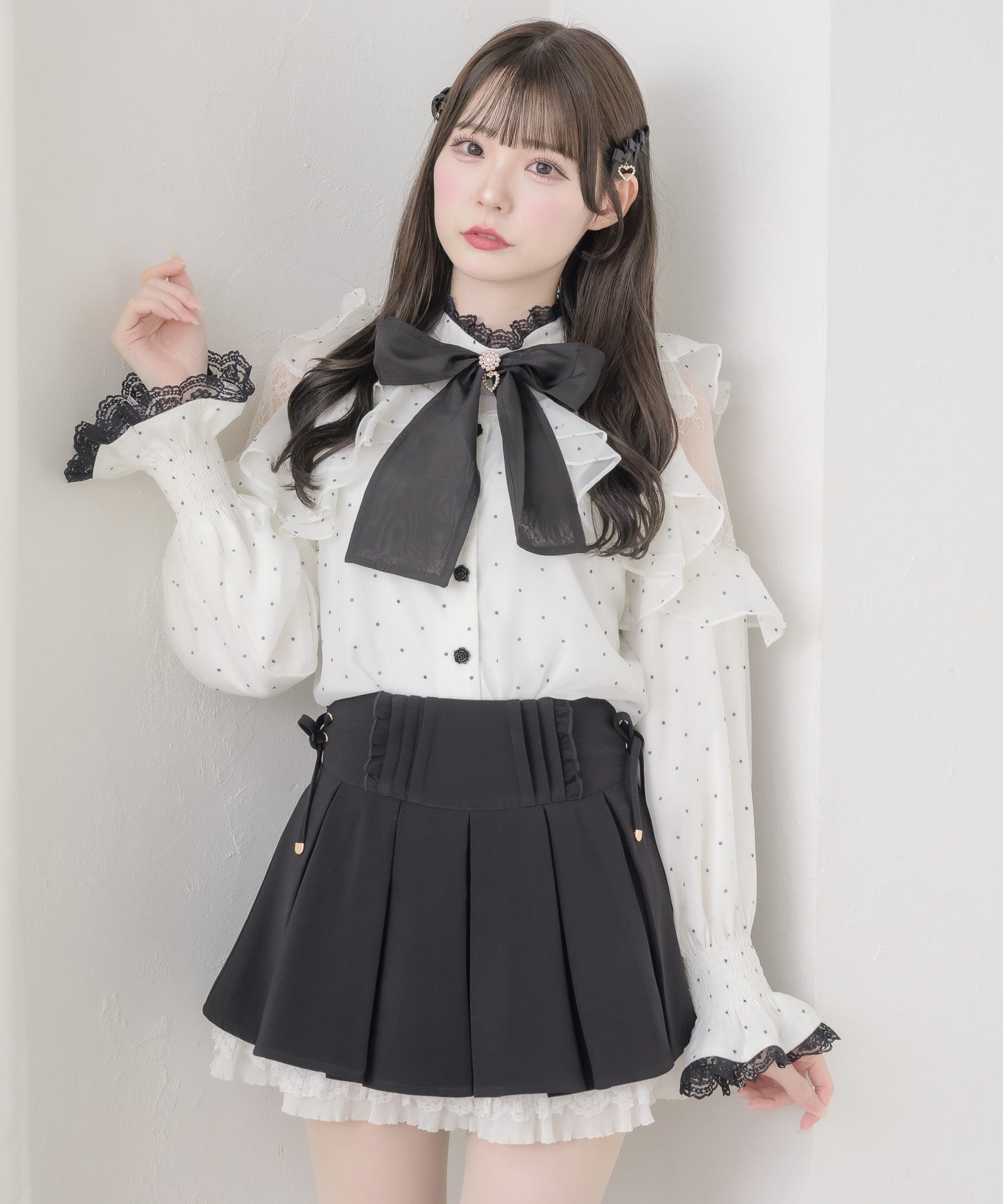 タックプリーツミニスカパン | Rlab store